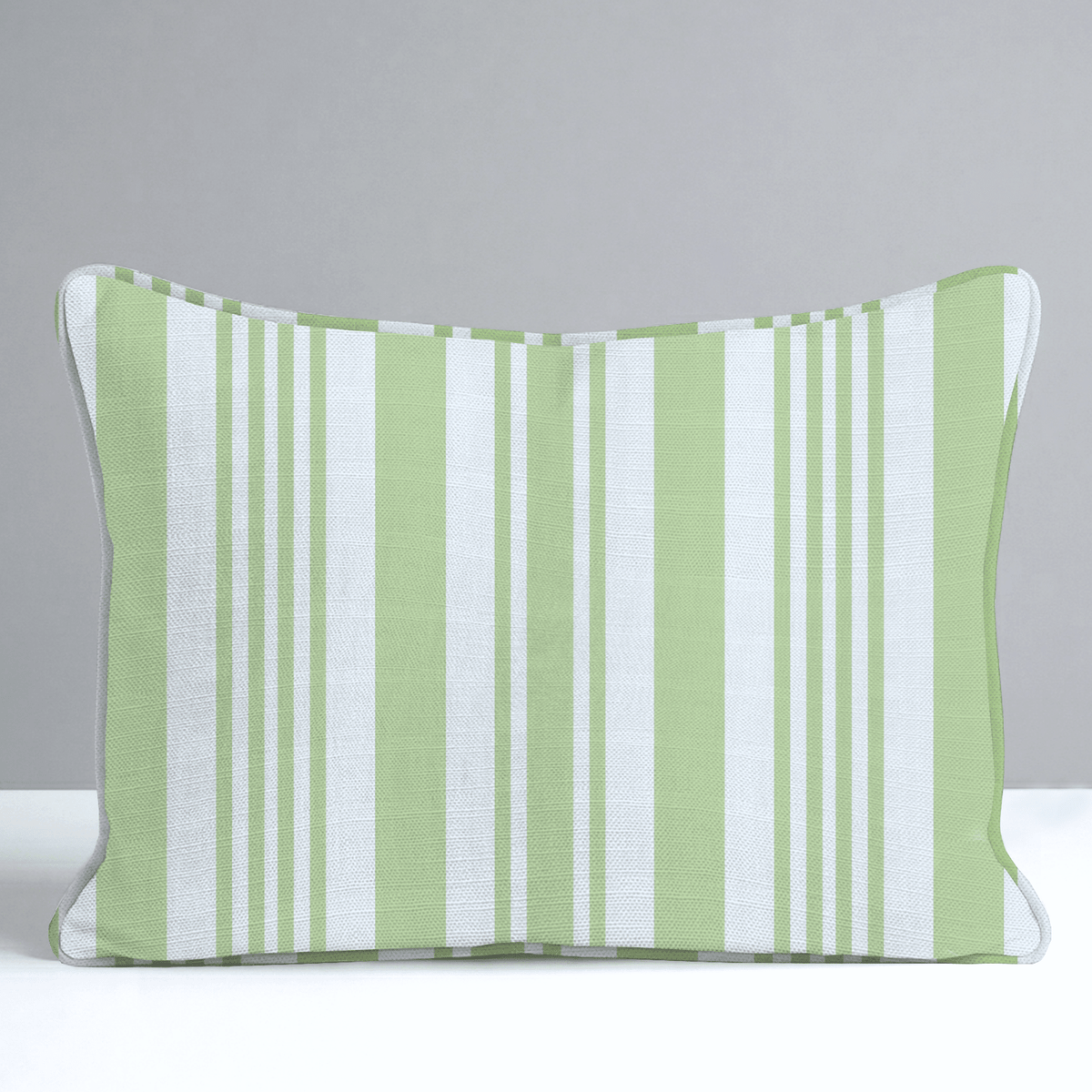 Key Lime Celadon Stripes Throw Pillow - Lemon Park