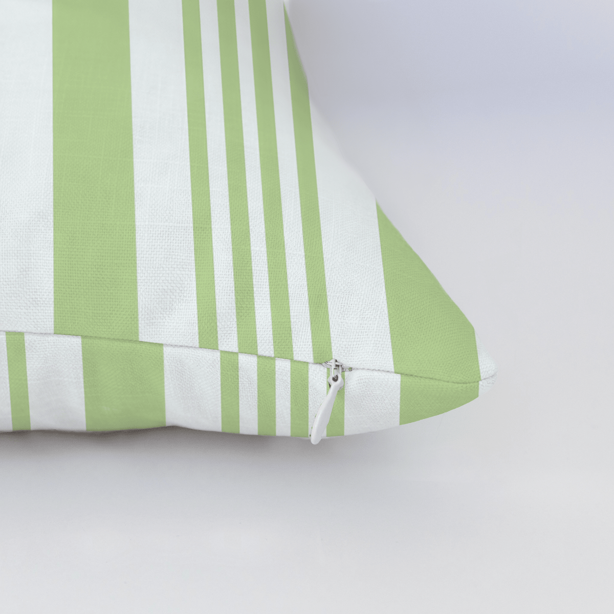 Key Lime Celadon Stripes Throw Pillow - Lemon Park