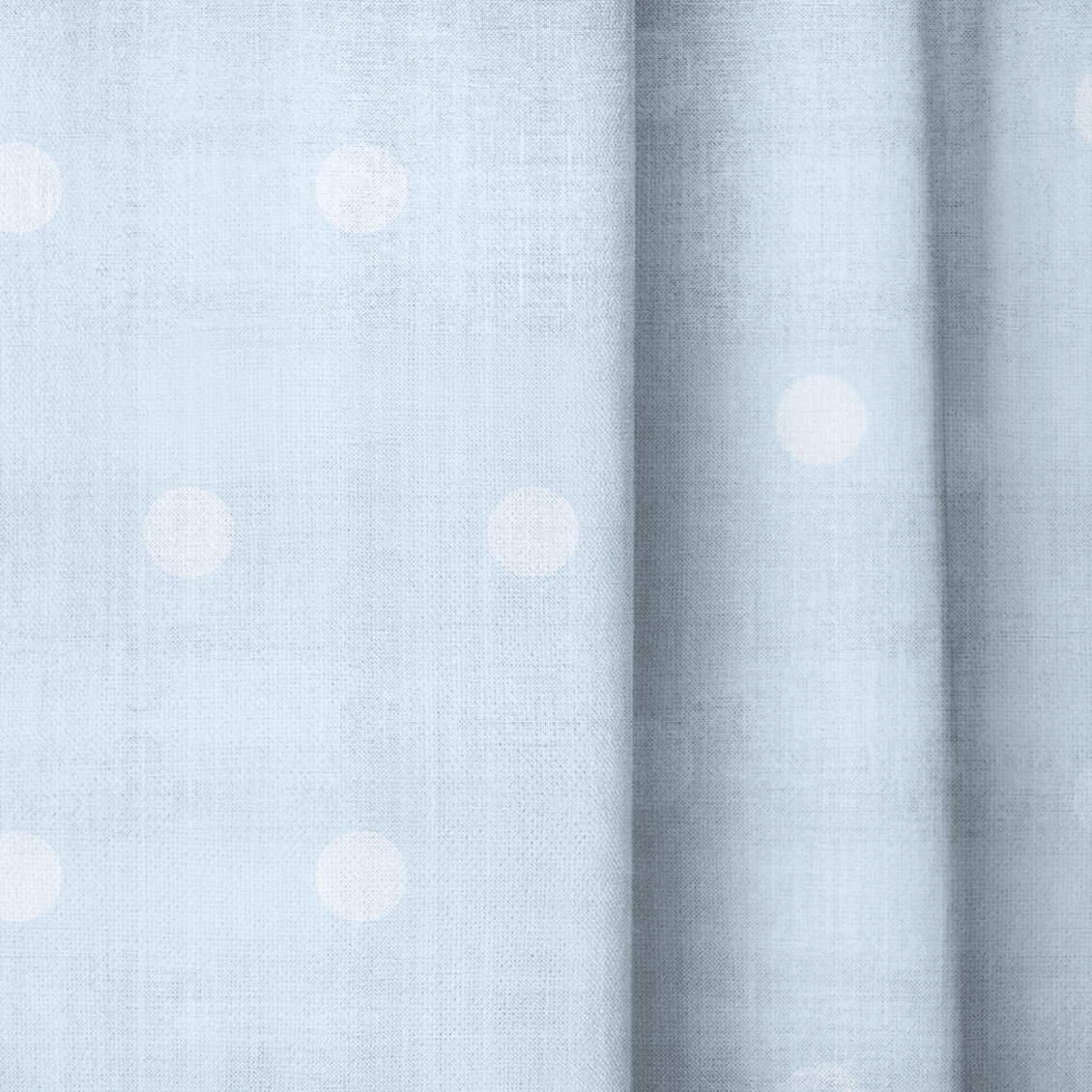Key Lime Columbia Blue Polka Dot - Drapery - Lemon Park