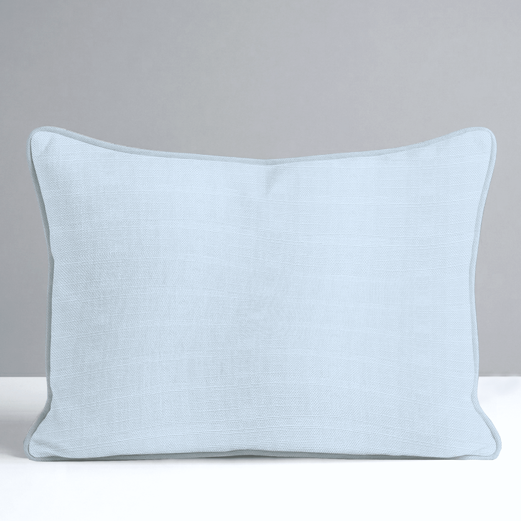 Key Lime Columbia Blue Solid Throw Pillow - Lemon Park