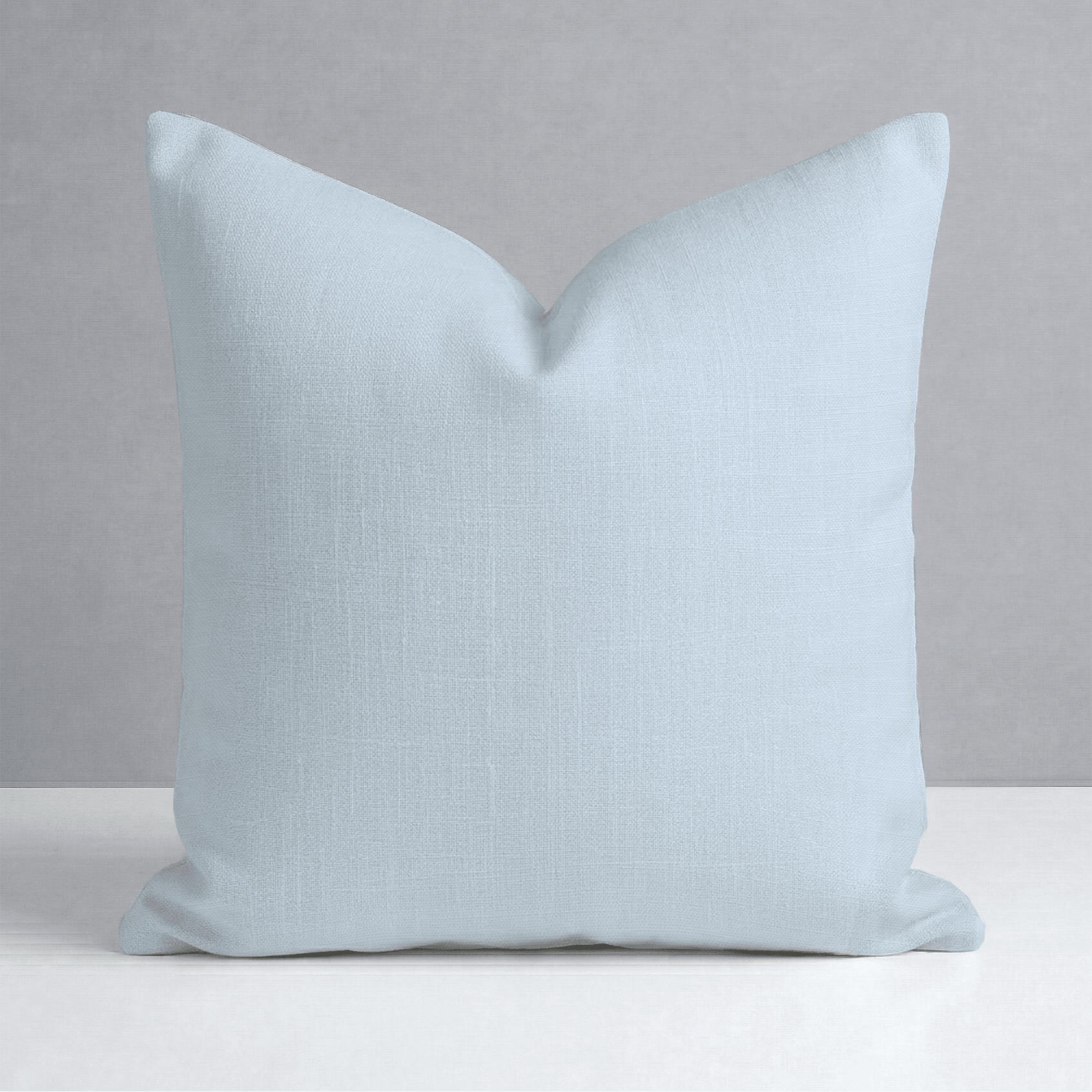 Key Lime Columbia Blue Solid Throw Pillow - Lemon Park
