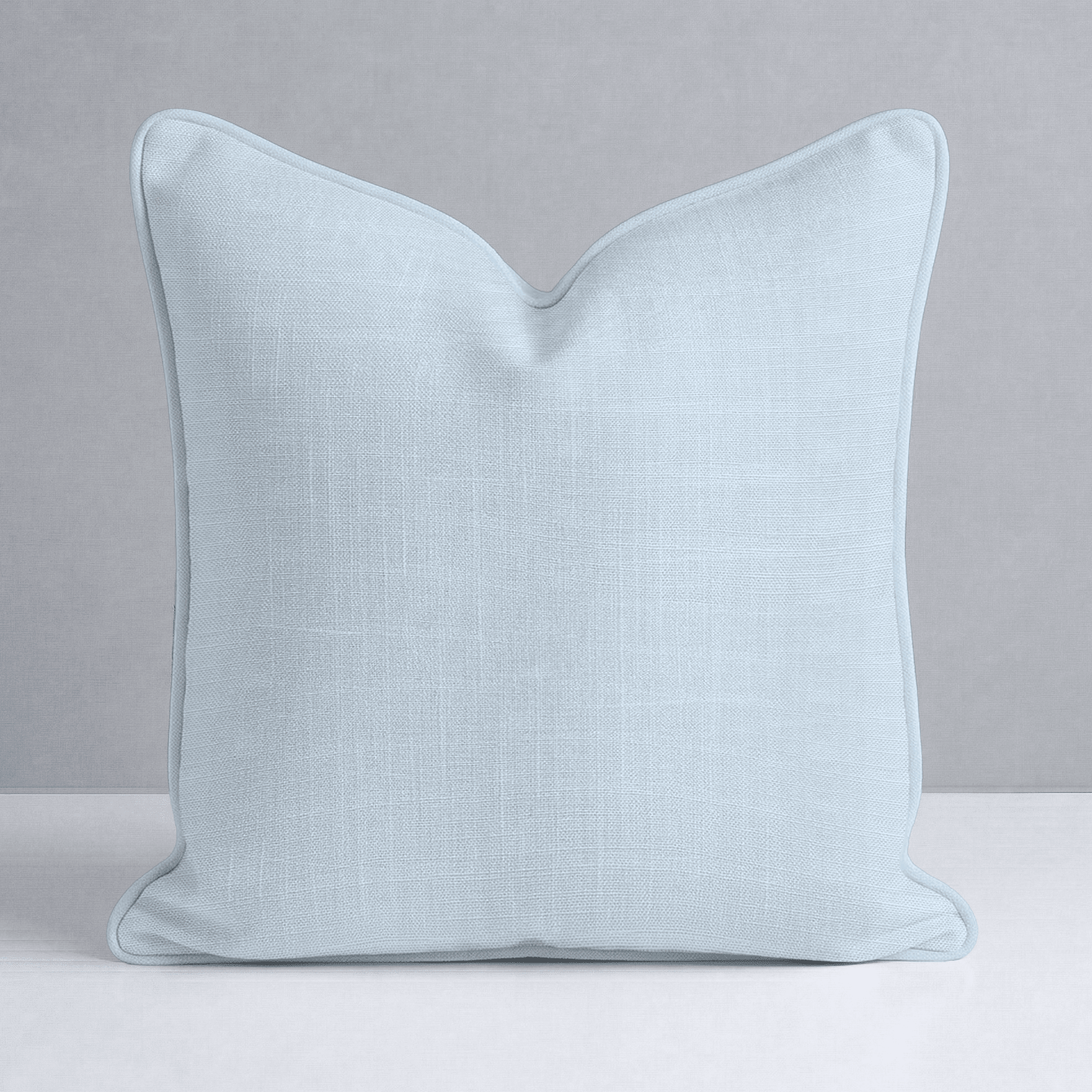 Key Lime Columbia Blue Solid Throw Pillow - Lemon Park