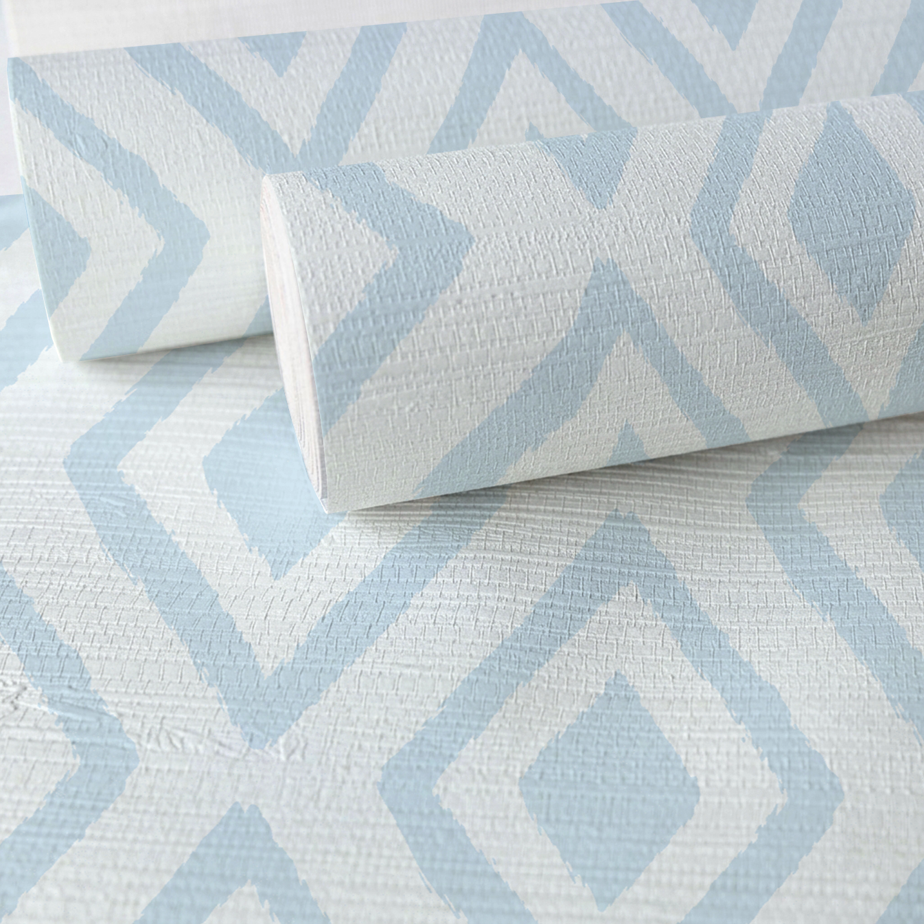 Key Lime Columbia Geo Faux Grasscloth Wallpaper