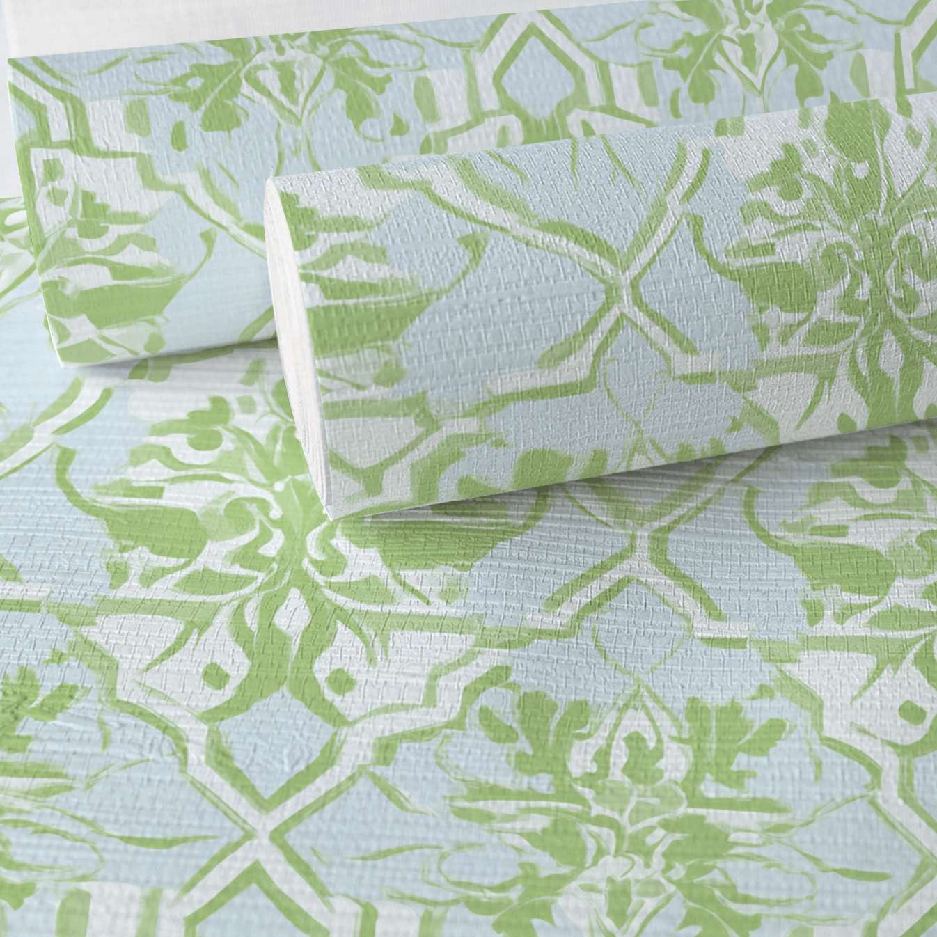 Key Lime Faux Grasscloth Wallpaper - Lemon Park