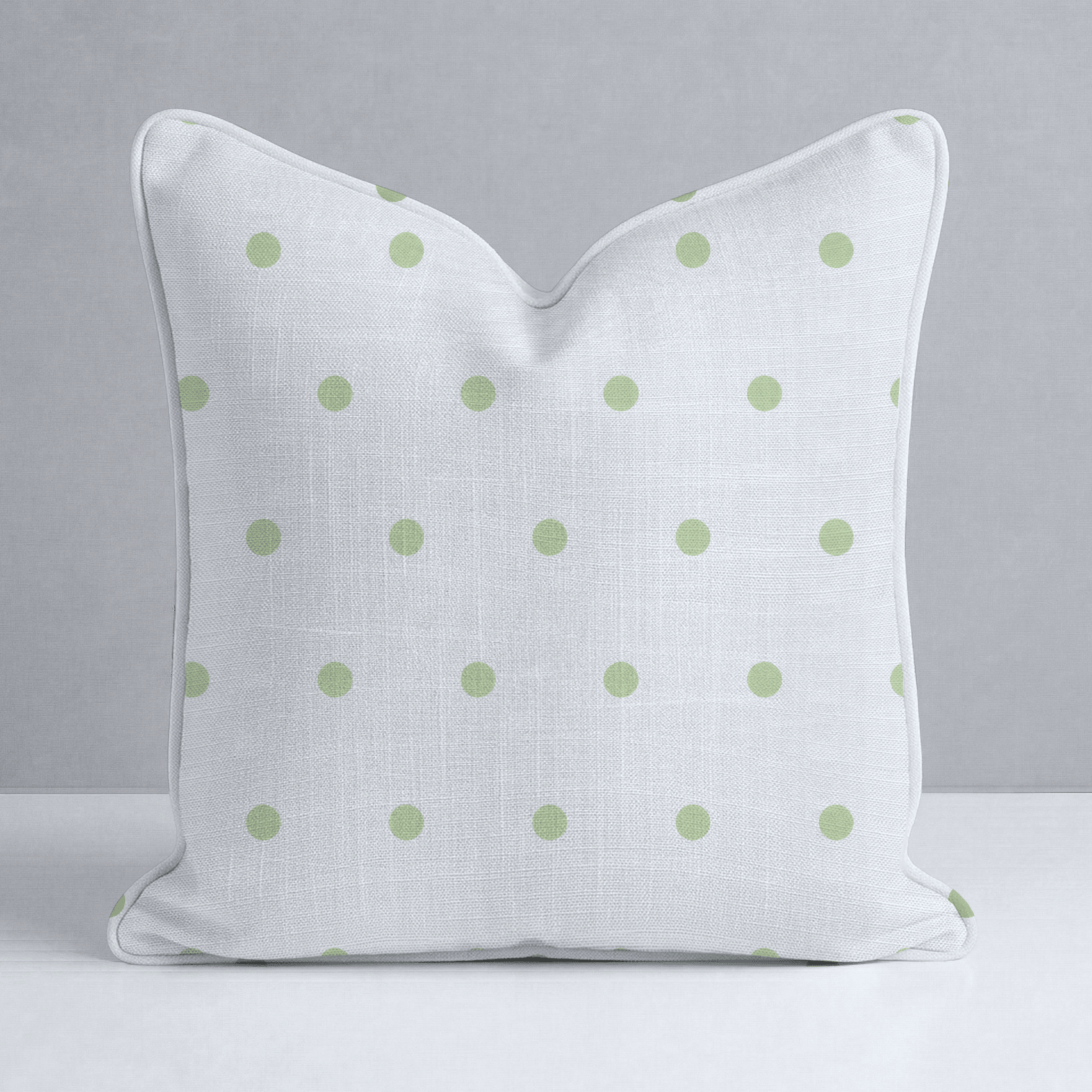 Key Lime Ice Polka Dot Throw Pillow - Lemon Park