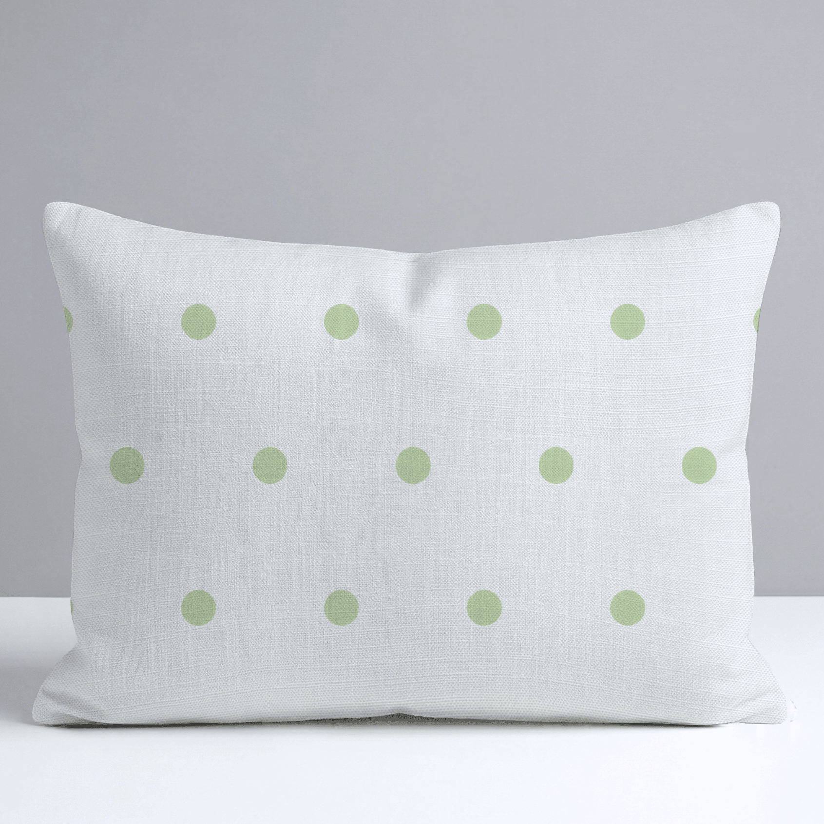 Key Lime Ice Polka Dot Throw Pillow - Lemon Park