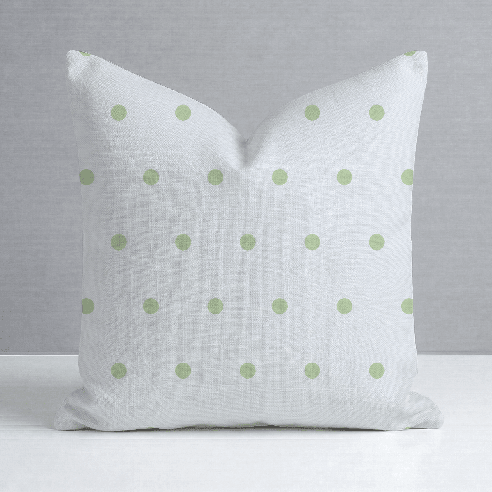 Key Lime Ice Polka Dot Throw Pillow - Lemon Park