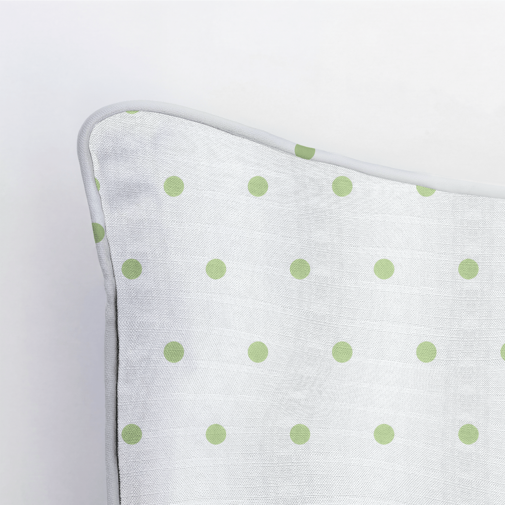 Key Lime Ice Polka Dot Throw Pillow - Lemon Park