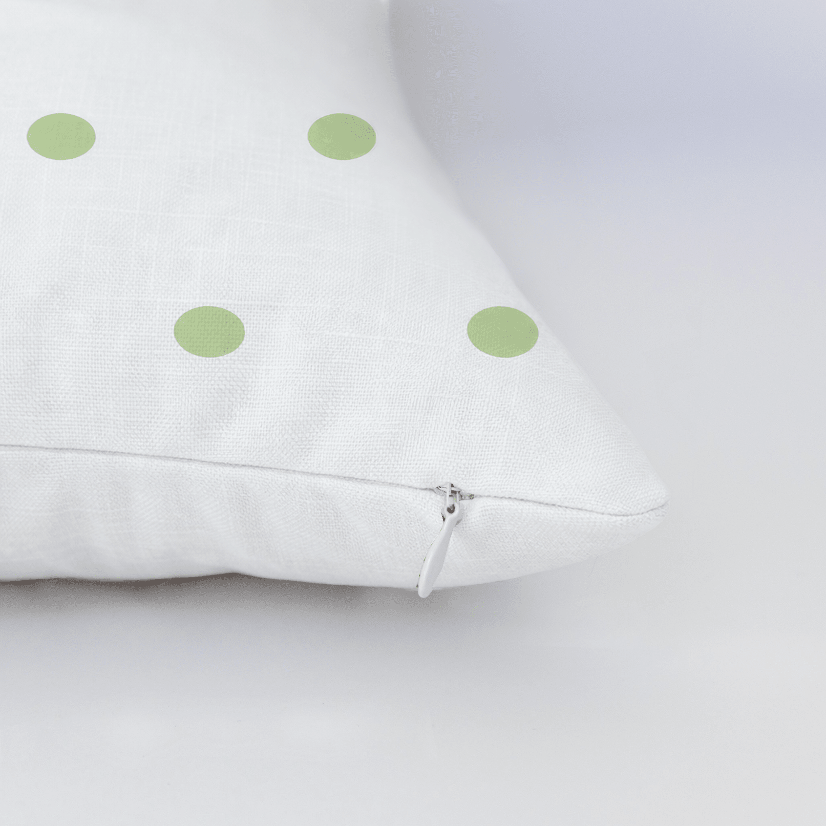 Key Lime Ice Polka Dot Throw Pillow - Lemon Park