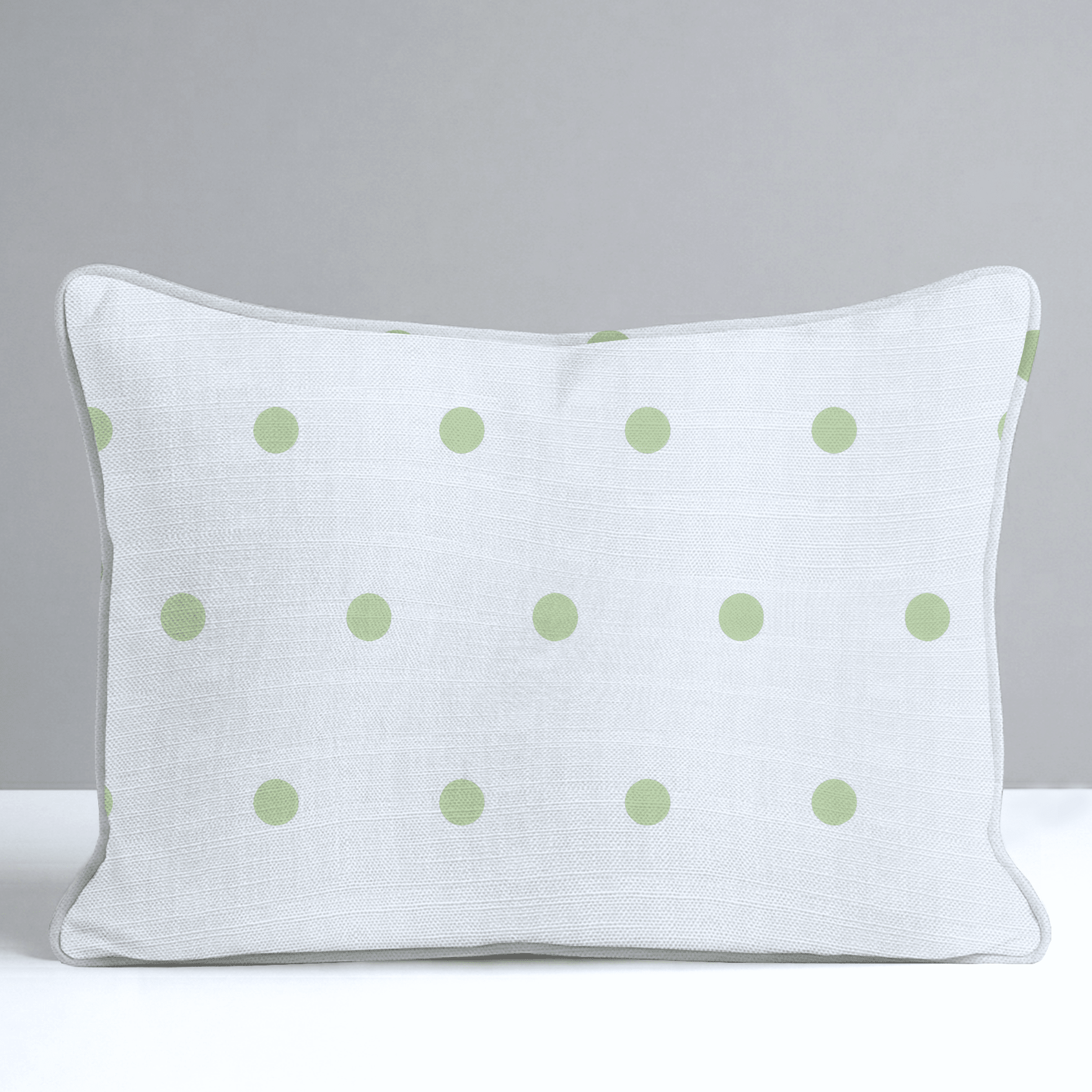Key Lime Ice Polka Dot Throw Pillow - Lemon Park