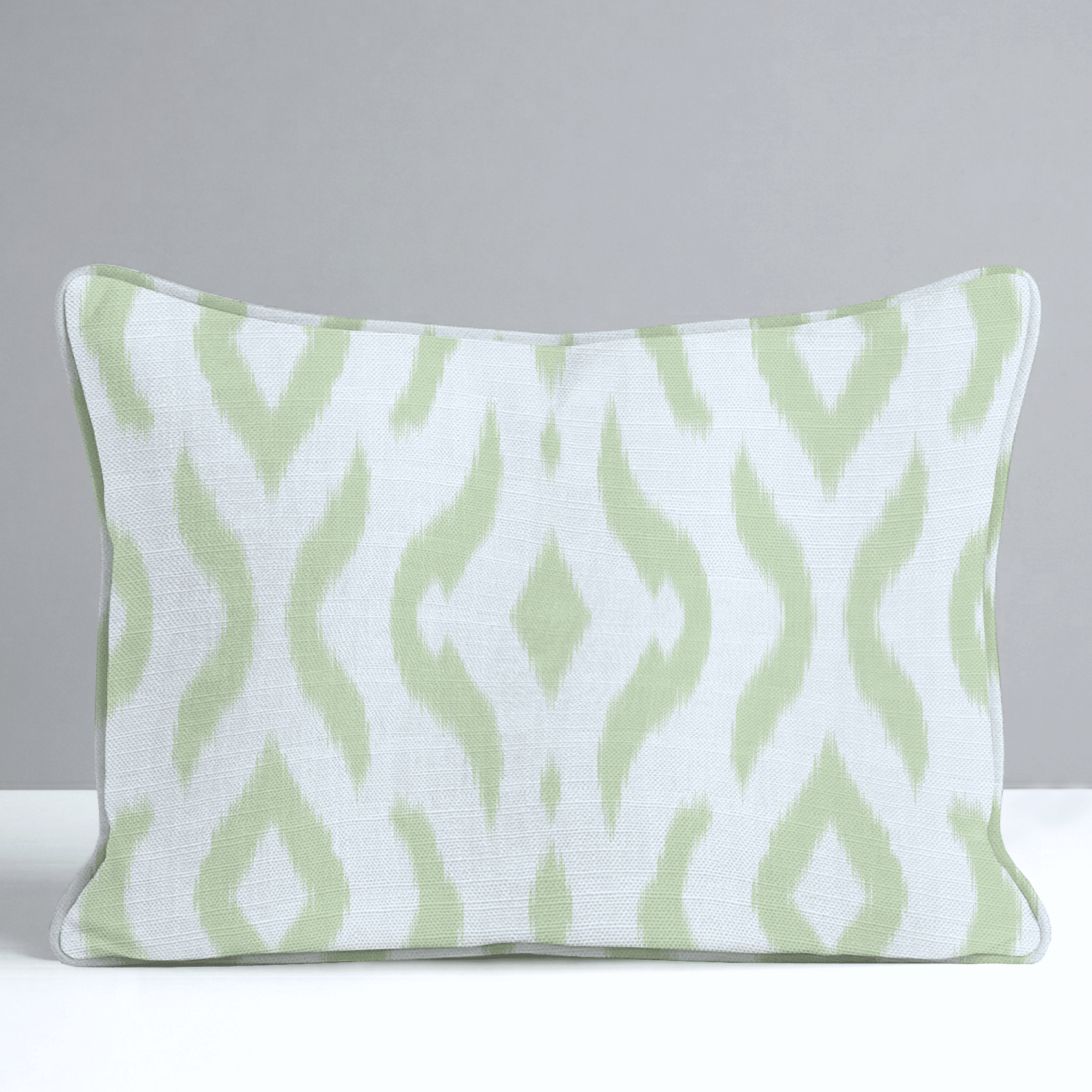Key Lime Ikat Throw Pillow - Lemon Park