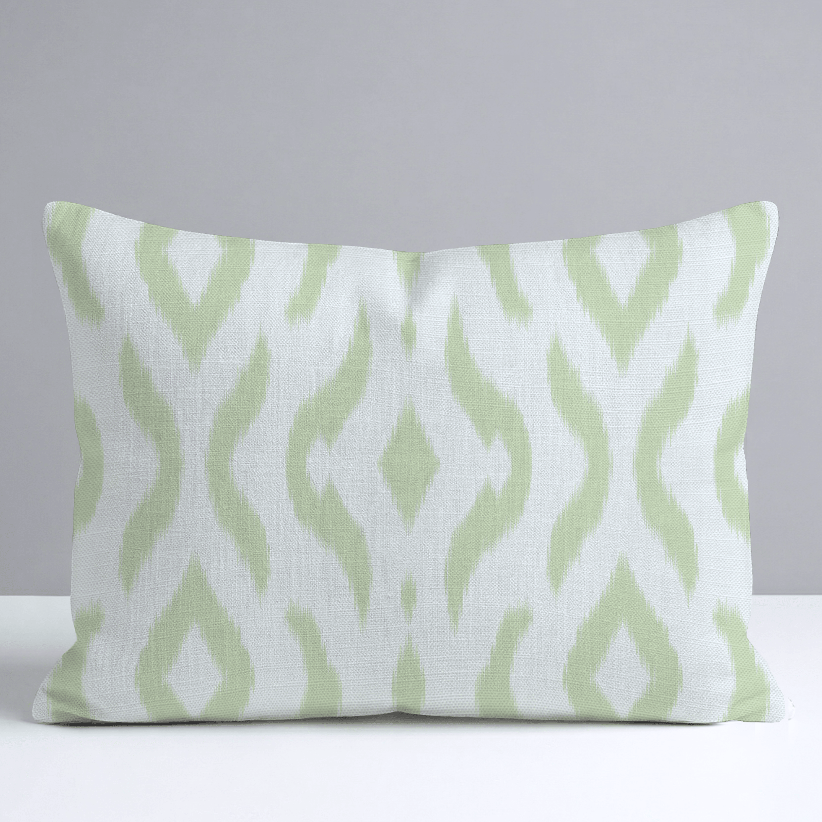 Key Lime Ikat Throw Pillow - Lemon Park