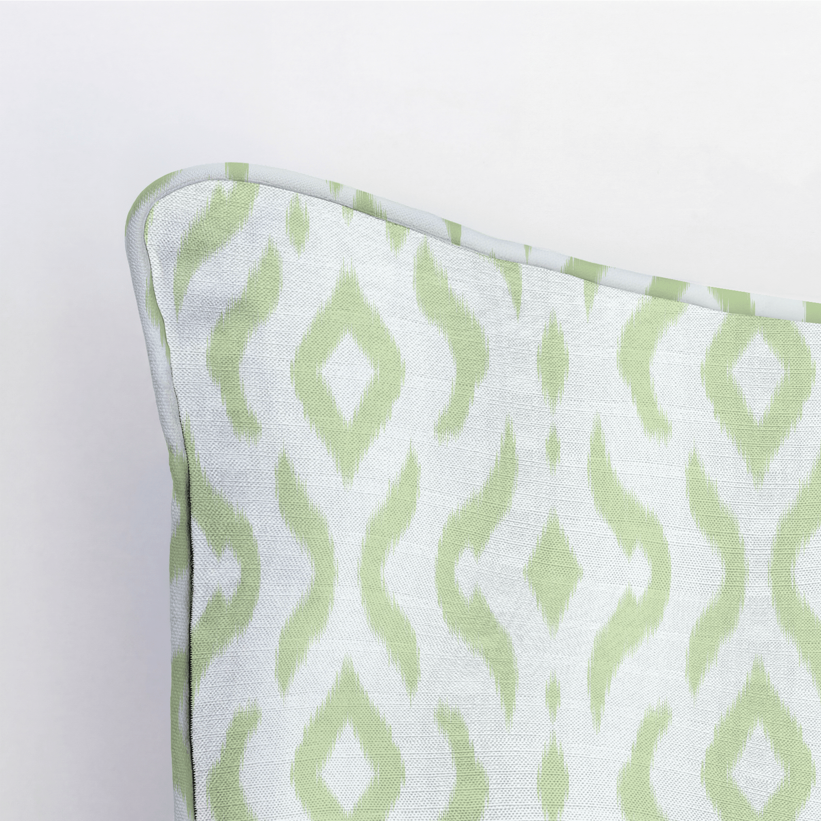 Key Lime Ikat Throw Pillow - Lemon Park