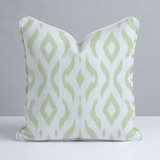 Key Lime Ikat Throw Pillow - Lemon Park