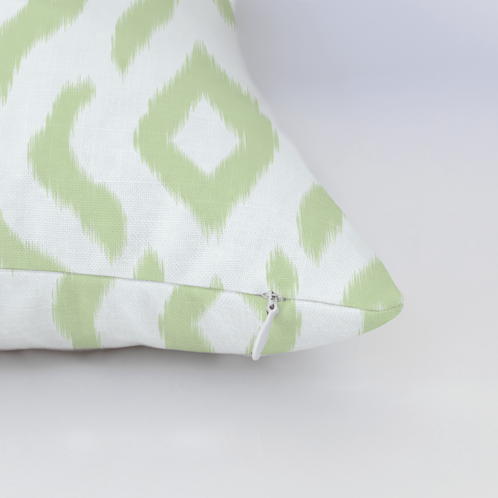 Key Lime Ikat Throw Pillow - Lemon Park