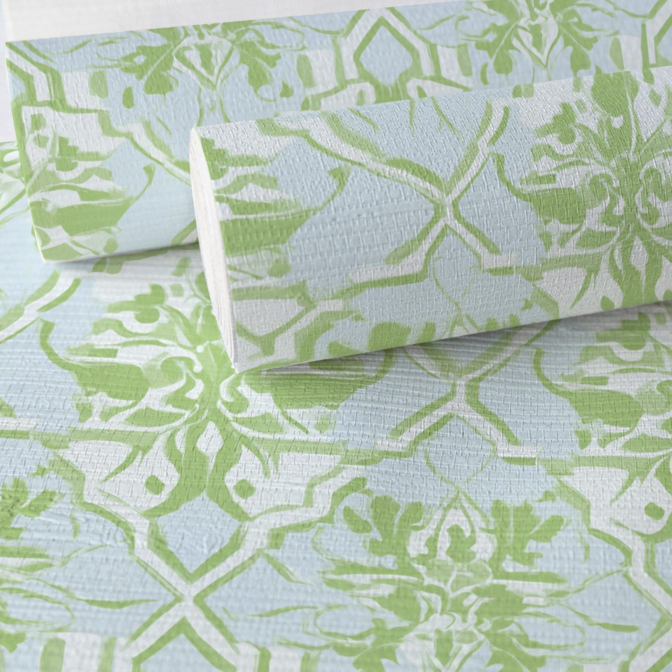 Key Lime Faux Grasscloth Wallpaper