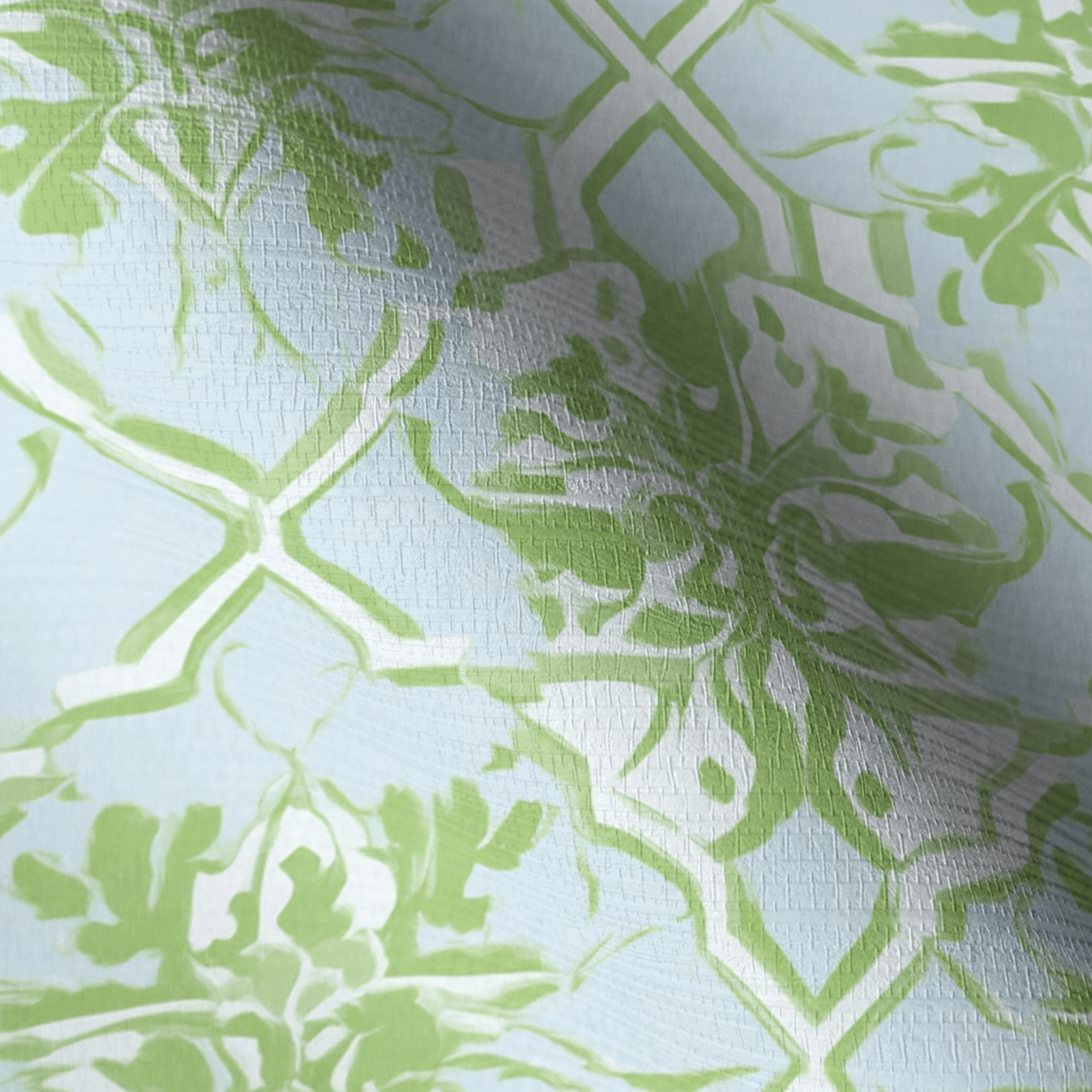 Key Lime Faux Grasscloth Wallpaper