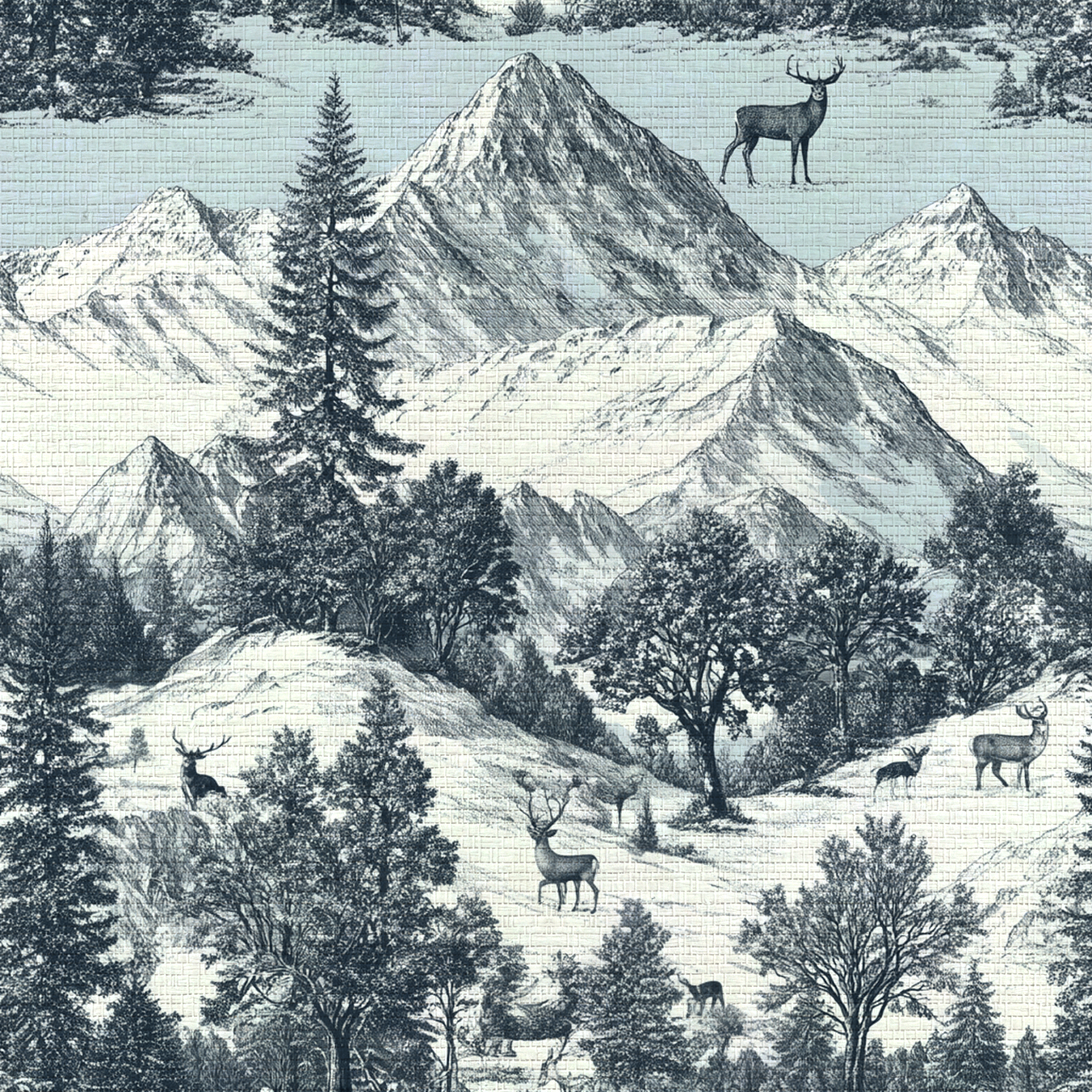 Lake Louise Faux Grasscloth Wallpaper