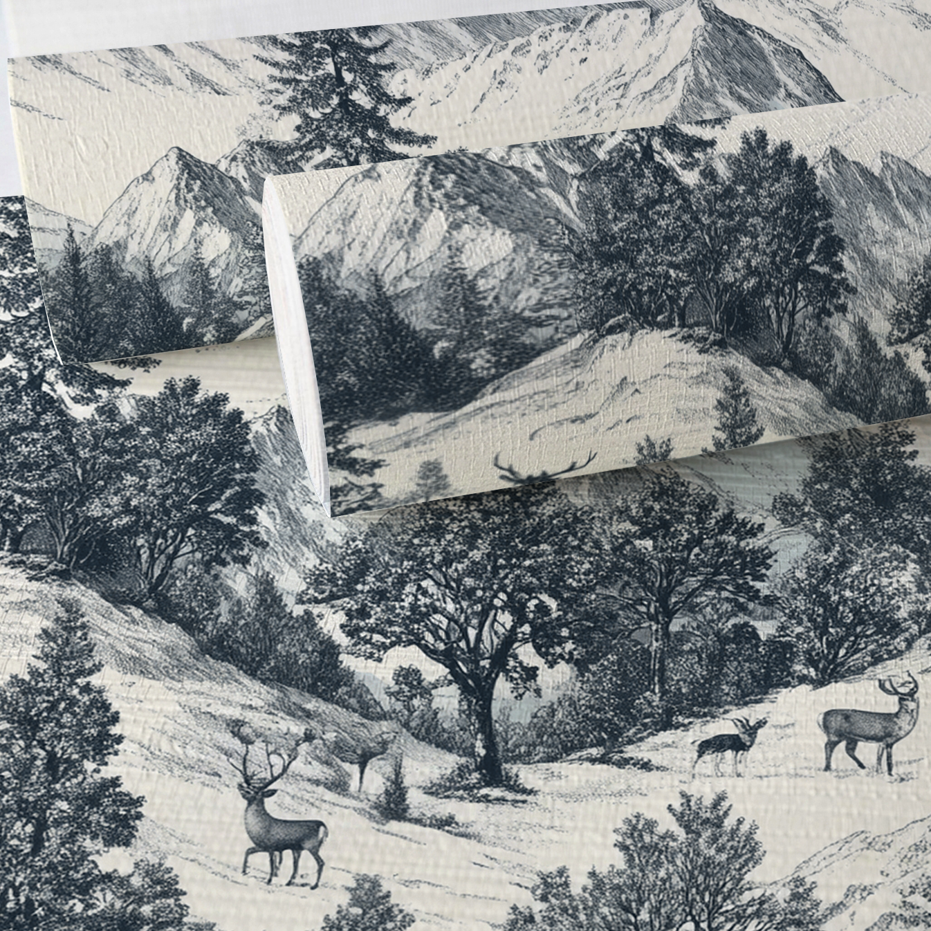 Lake Louise Faux Grasscloth Wallpaper