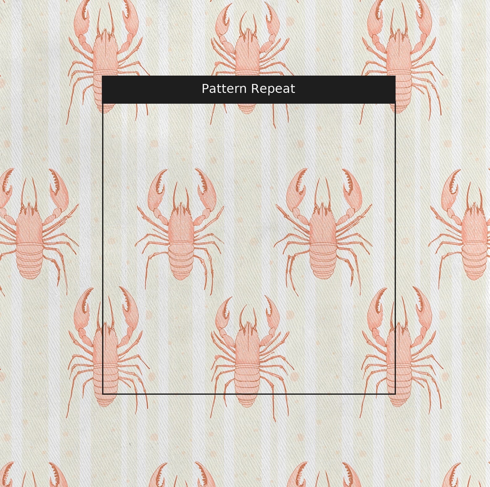 Larry Lobsters - Fabric - Lemon Park