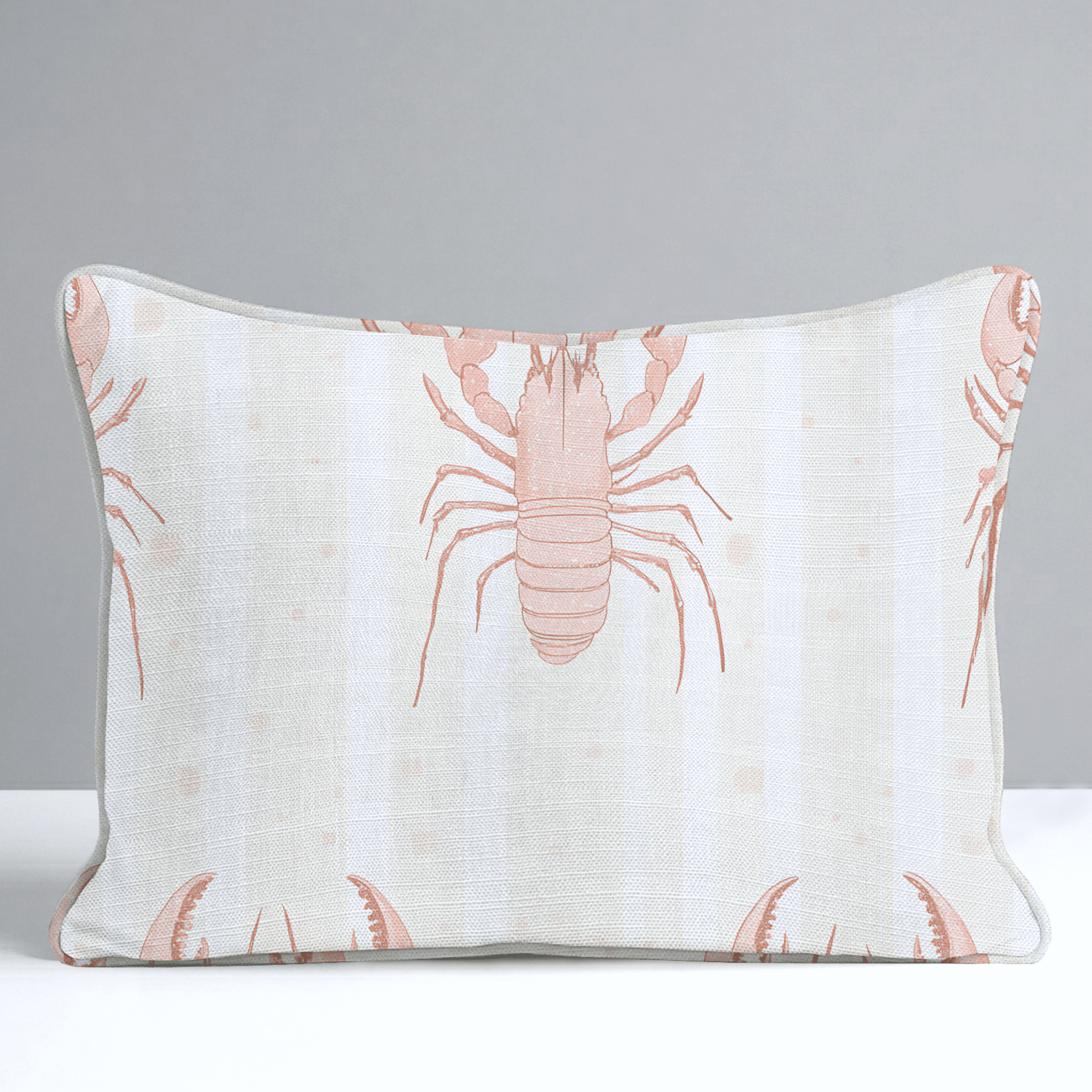 Larry Lobsters Throw Pillow - Lemon Park