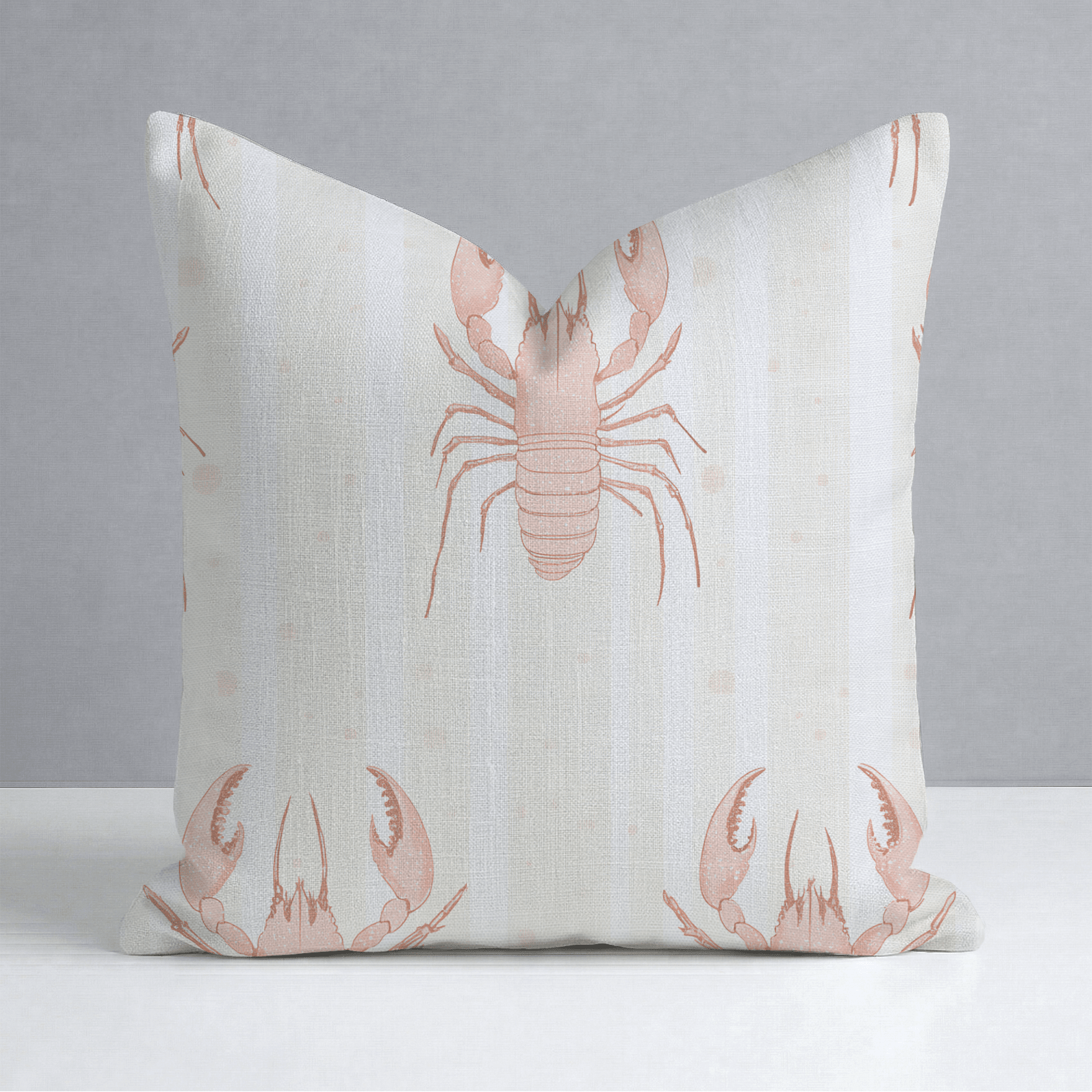 Larry Lobsters Throw Pillow - Lemon Park