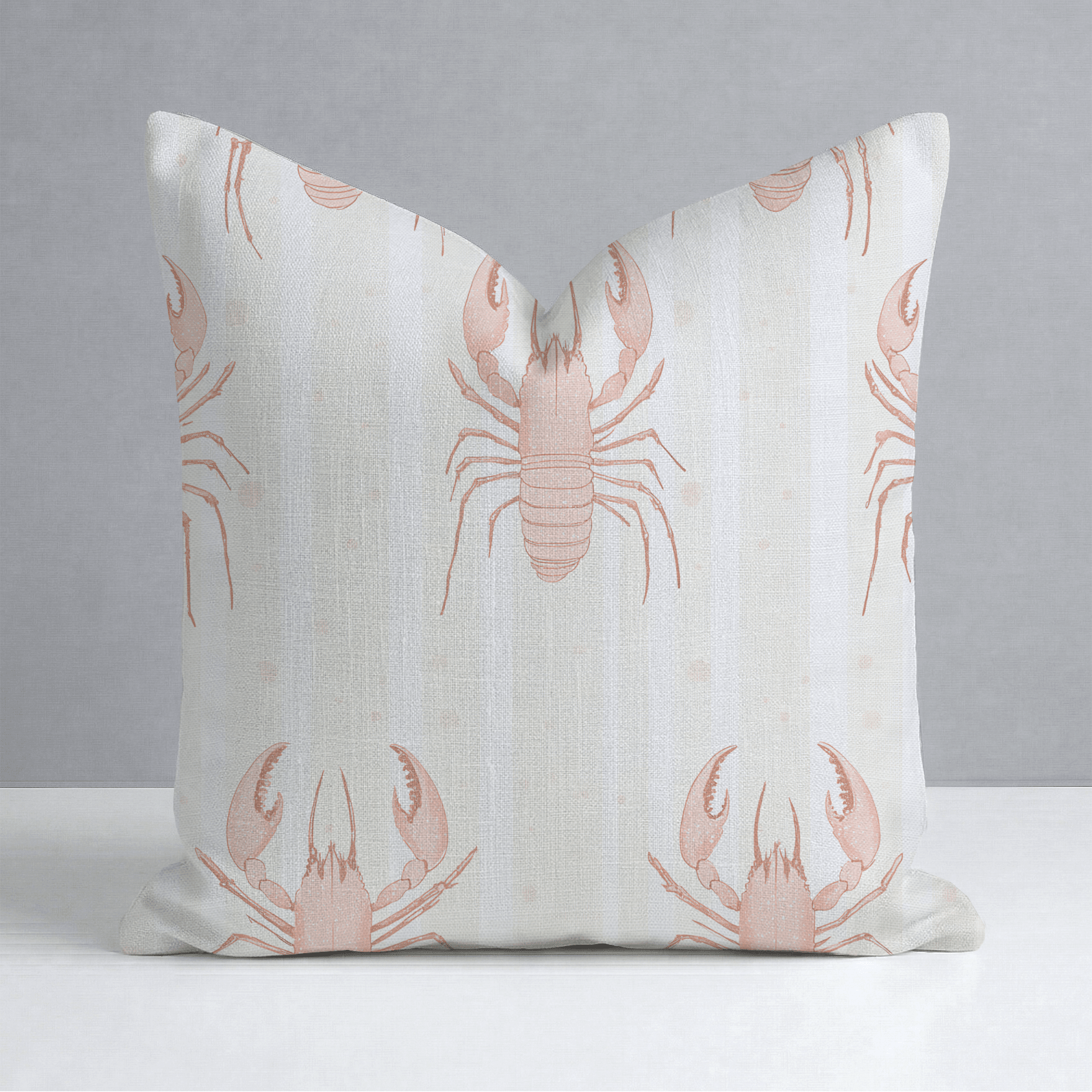 Larry Lobsters Throw Pillow - Lemon Park