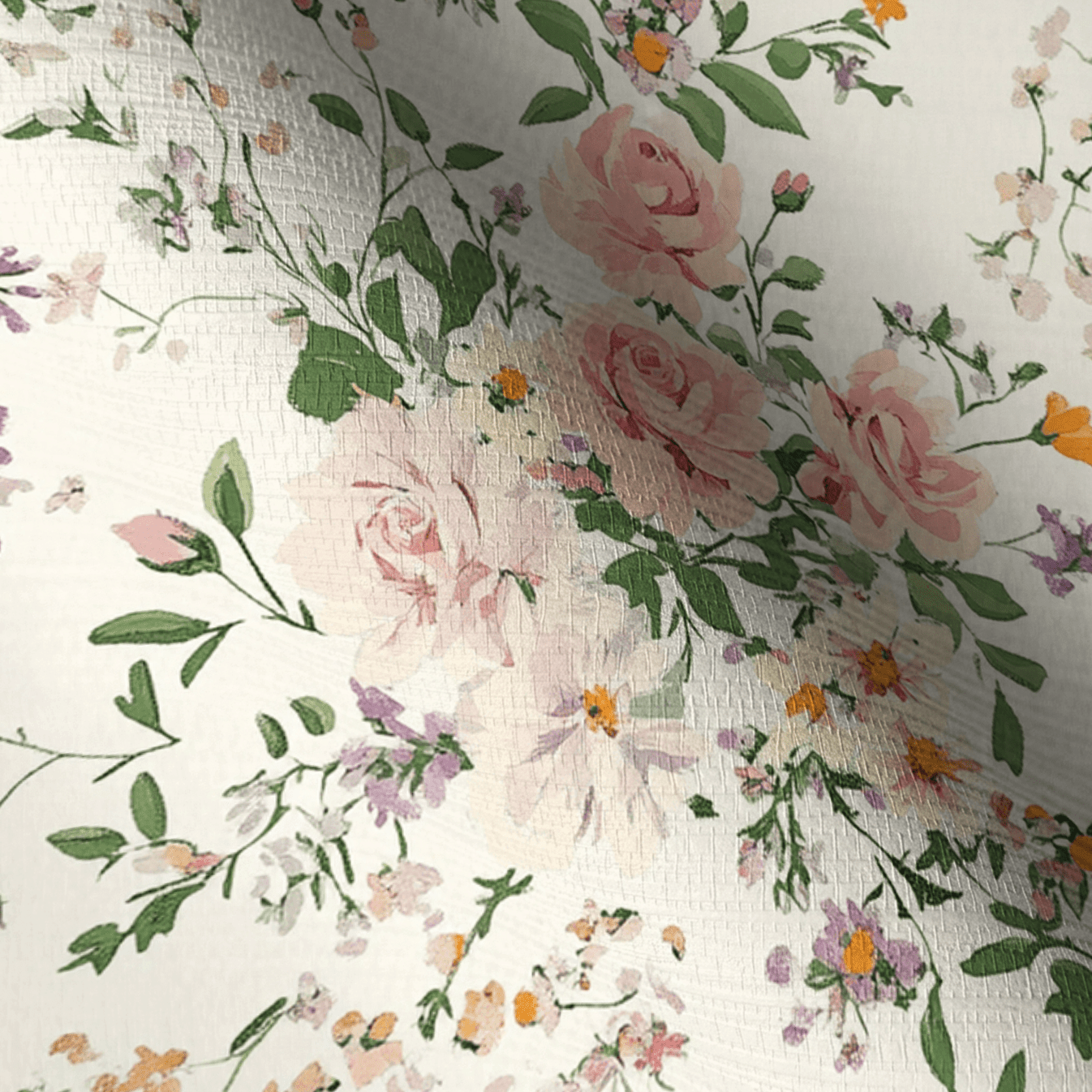 Lavender Lace Faux Grasscloth Wallpaper - Lemon Park