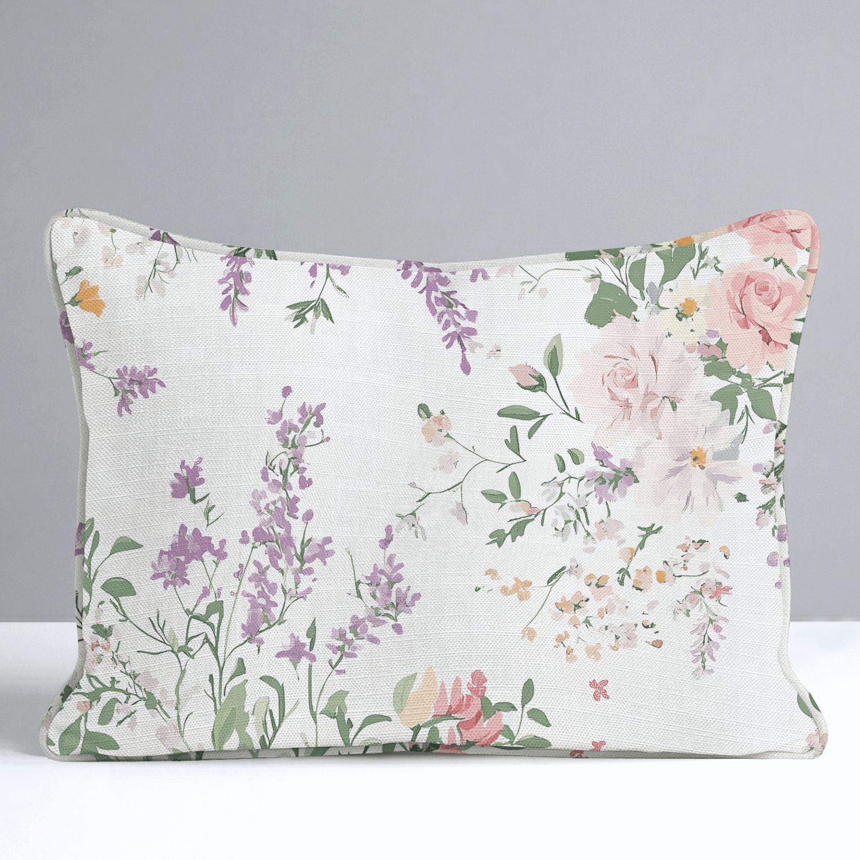 Lavender Lace Throw Pillow - Lemon Park