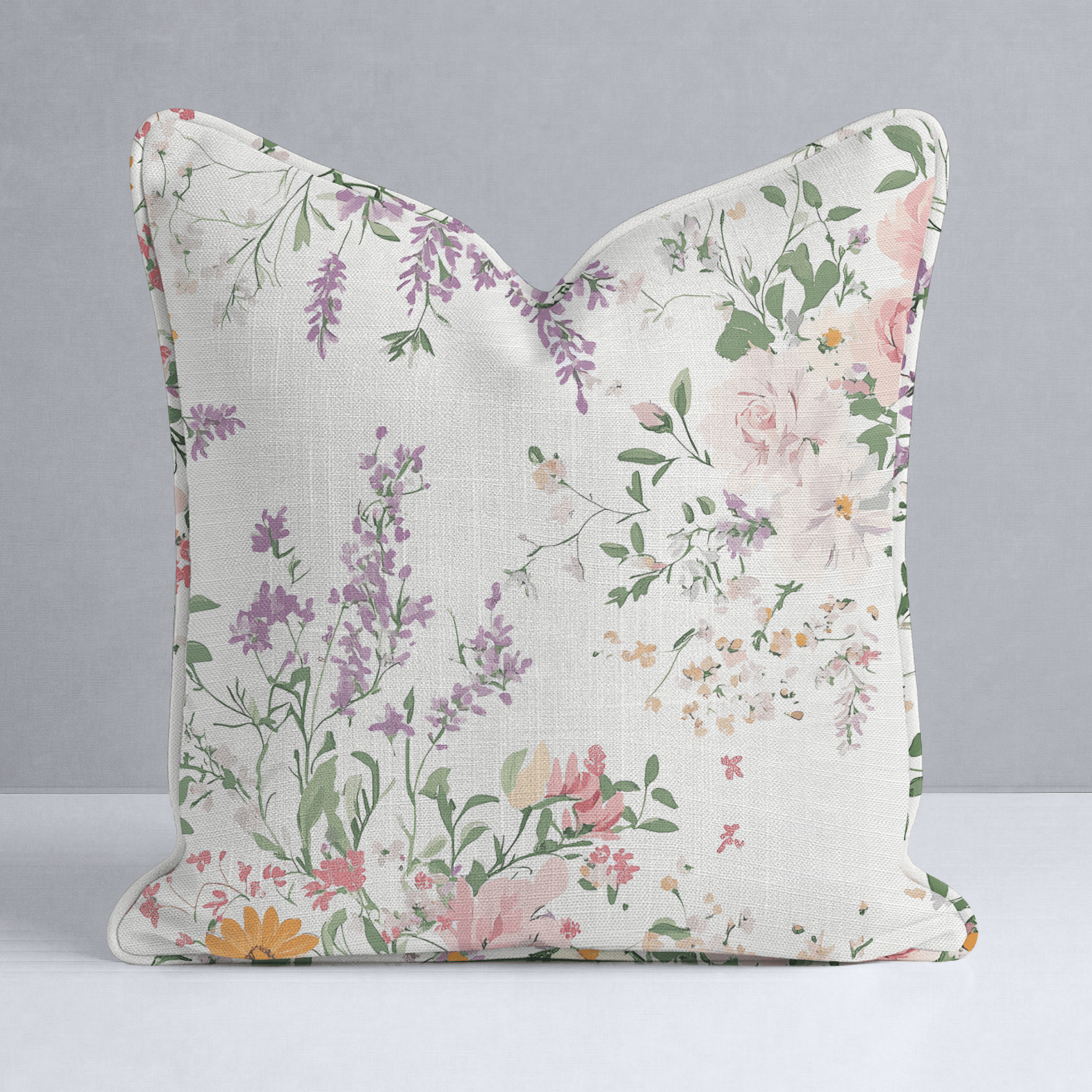 Lavender Lace Throw Pillow - Lemon Park