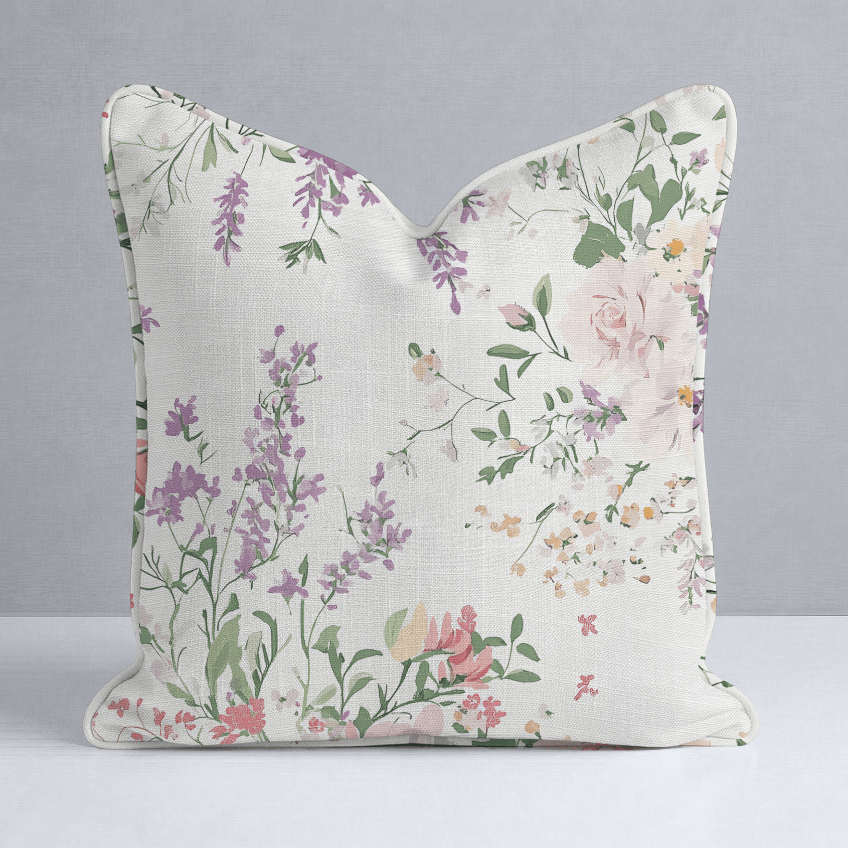Lavender Lace Throw Pillow - Lemon Park
