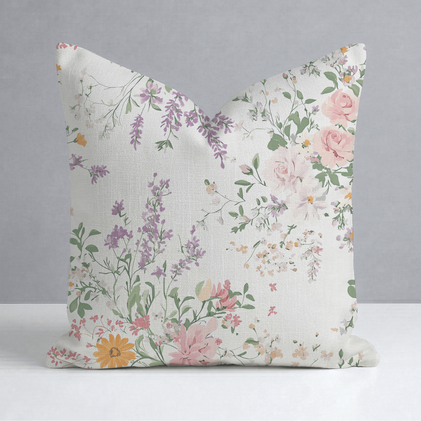 Lavender Lace Throw Pillow - Lemon Park