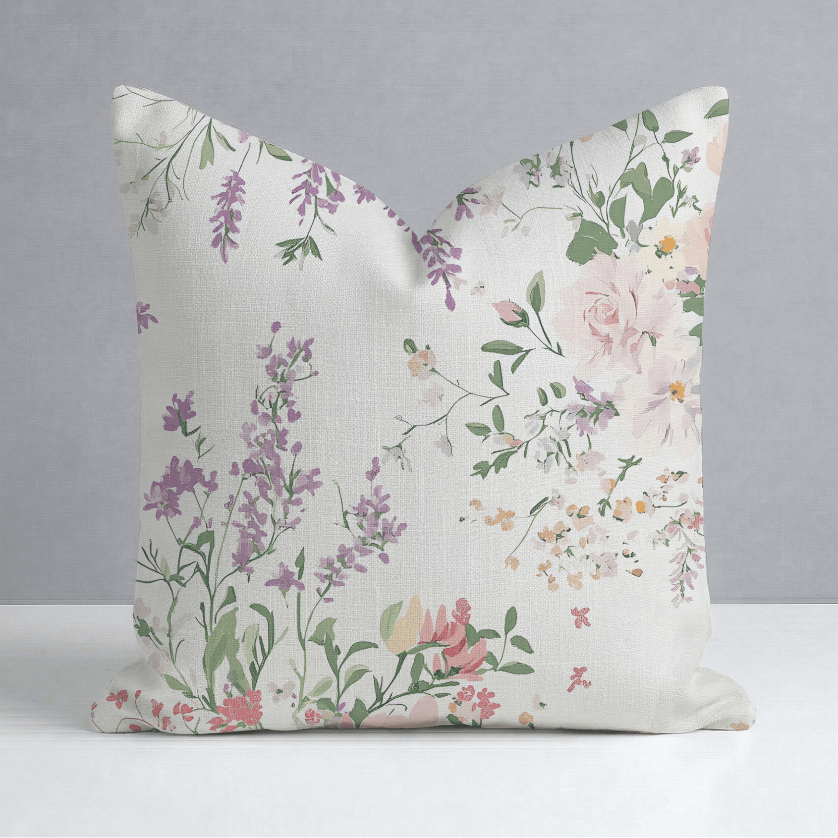 Lavender Lace Throw Pillow - Lemon Park