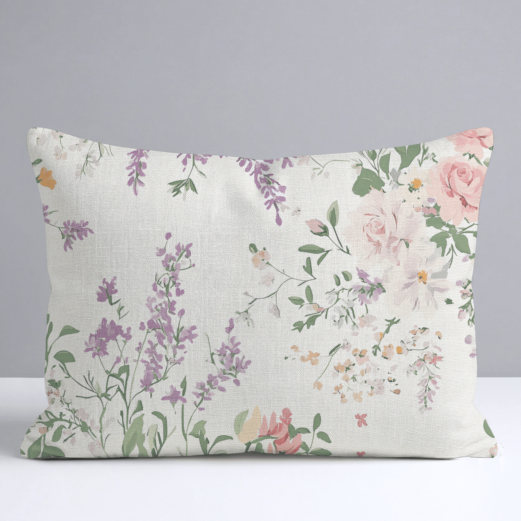 Lavender Lace Throw Pillow - Lemon Park