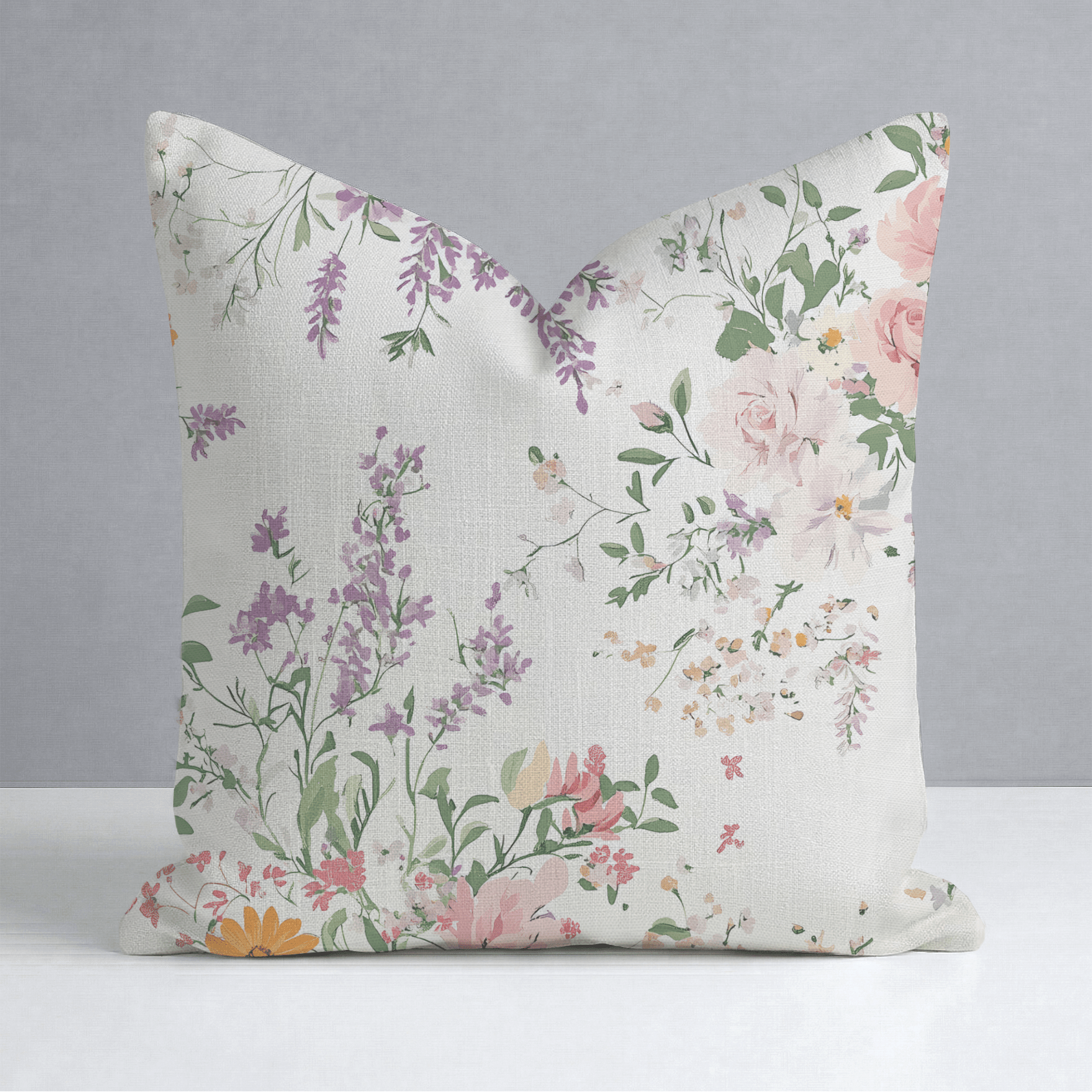 Lavender Lace Throw Pillow - Lemon Park