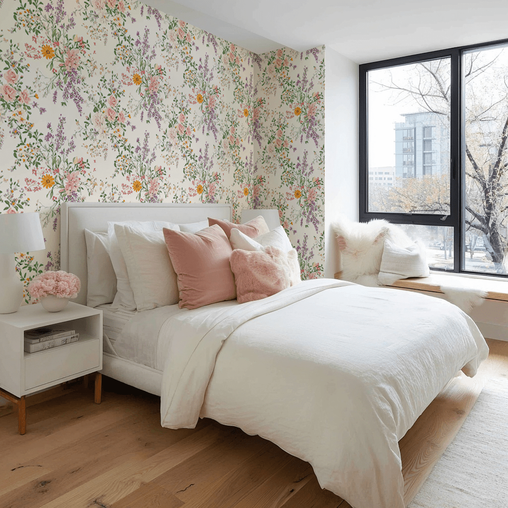 Lavender Lace Wallpaper - Lemon Park