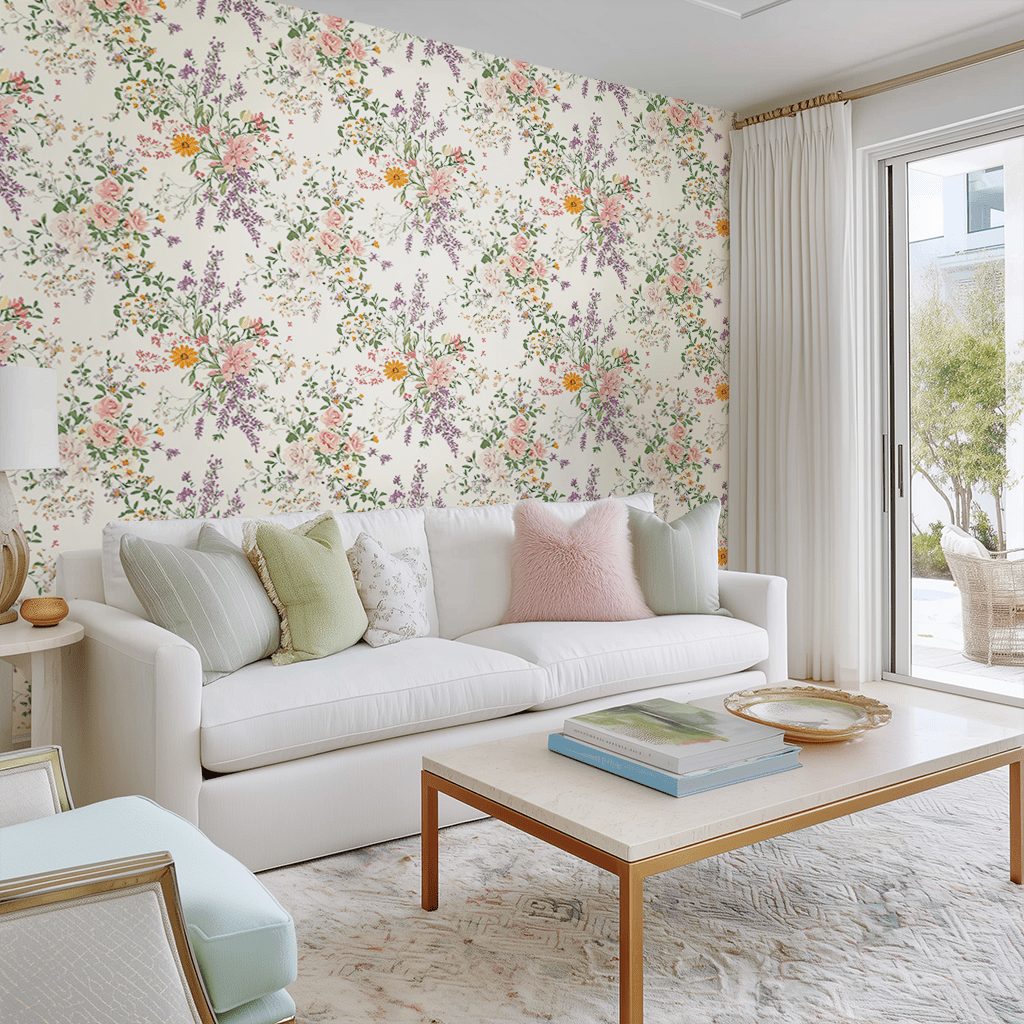 Lavender Lace Wallpaper - Lemon Park