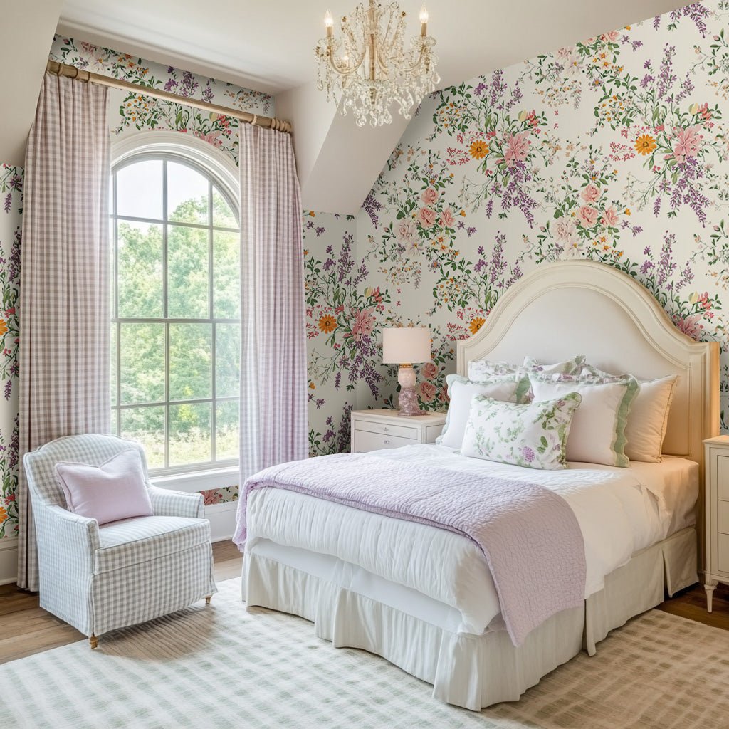 Lavender Lace Wallpaper - Lemon Park