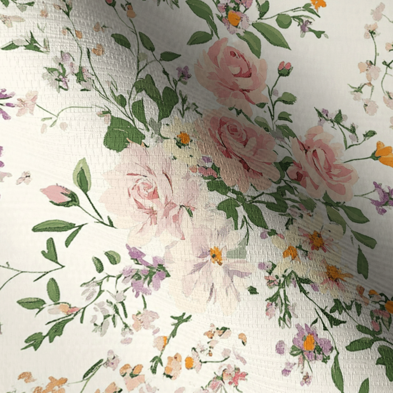 Lavender Lace Faux Grasscloth Wallpaper