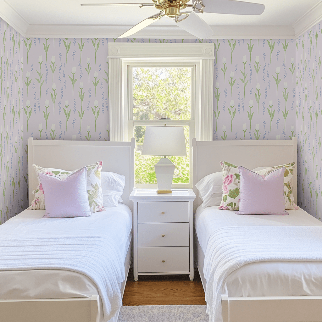 Lavender Lane Wallpaper - Lemon Park