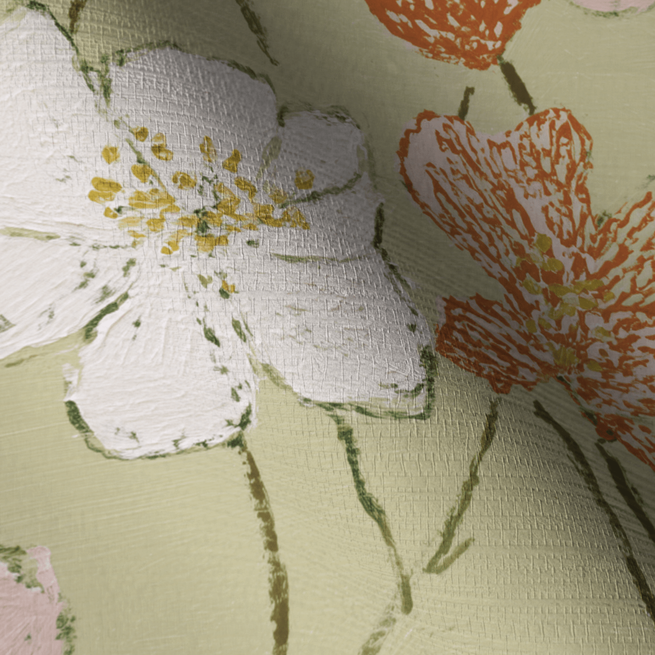 Lavinia Faux Grasscloth Wallpaper - Lemon Park