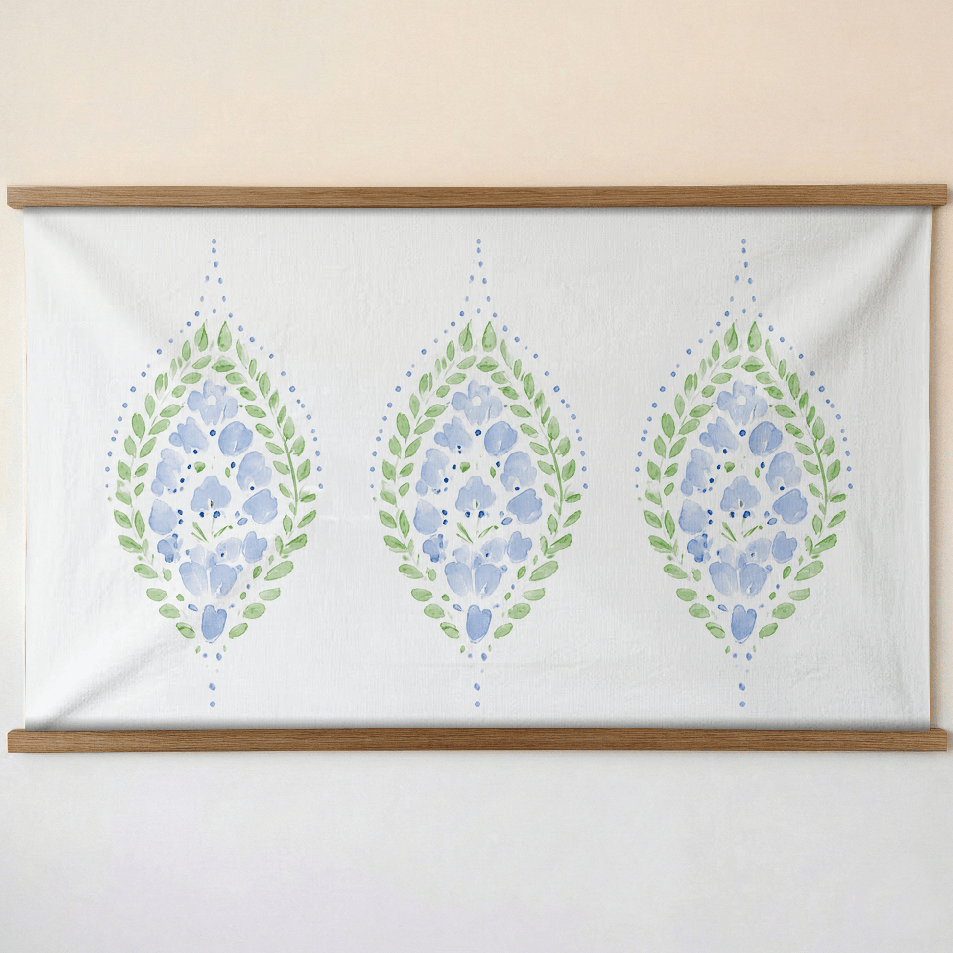 Leaf Me Be Cloud Medallions Study - Tapestry - Lemon Park