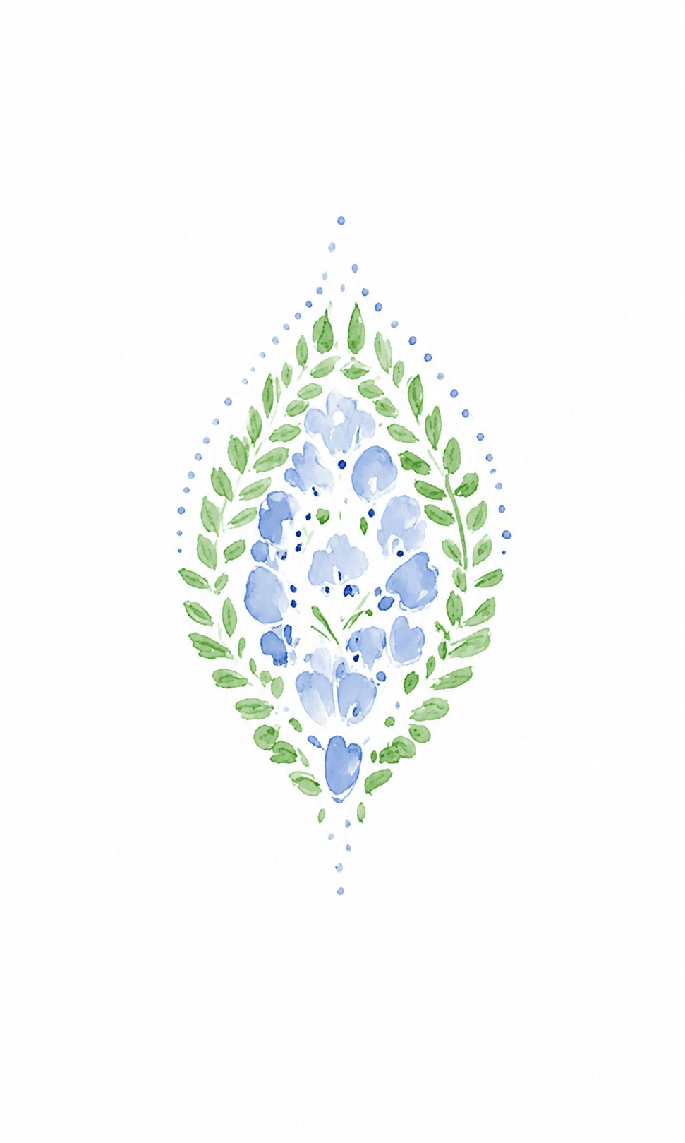 Leaf Me Be Cloud Sprig Study - Tapestry - Lemon Park