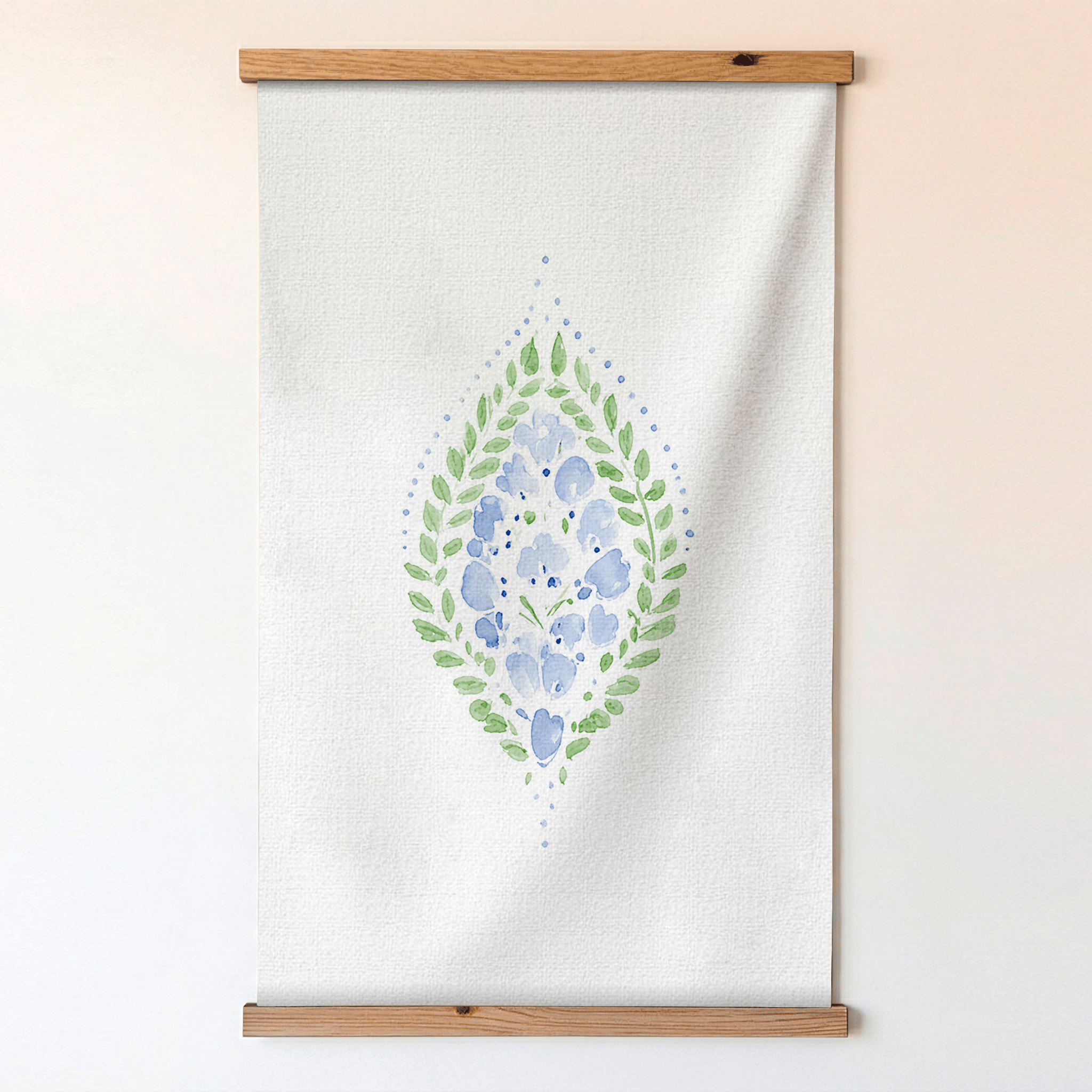 Leaf Me Be Cloud Sprig Study - Tapestry - Lemon Park