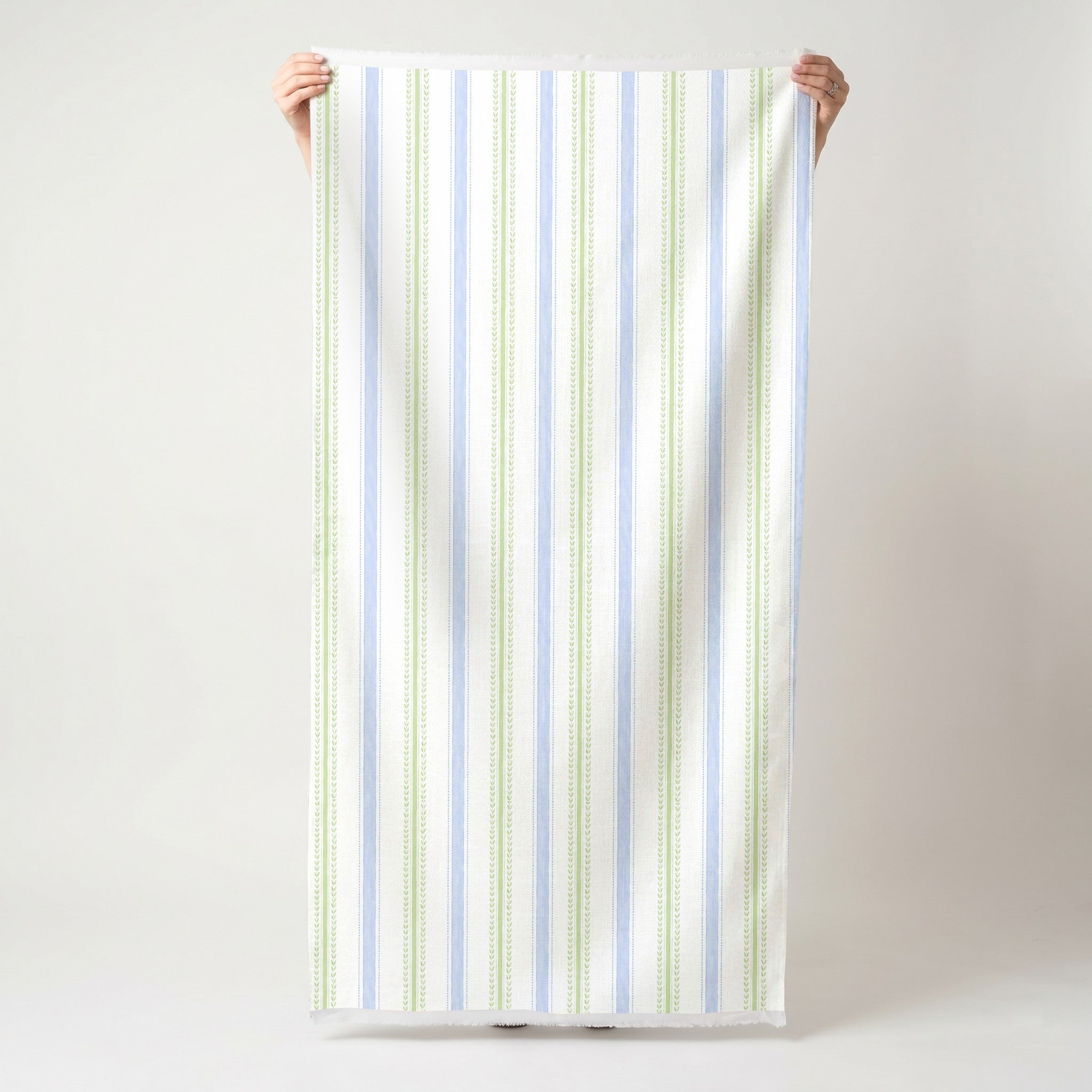Leaf Me Be Garden Stripe - Fabric - Lemon Park