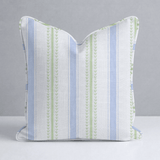 Leaf Me Be Garden Stripe Throw Pillow - Lemon Park