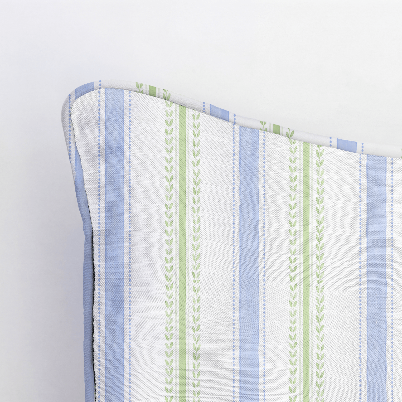 Leaf Me Be Garden Stripe Throw Pillow - Lemon Park