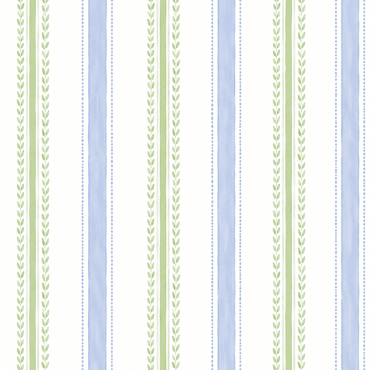 Leaf Me Be Garden Stripe Wallpaper - Lemon Park