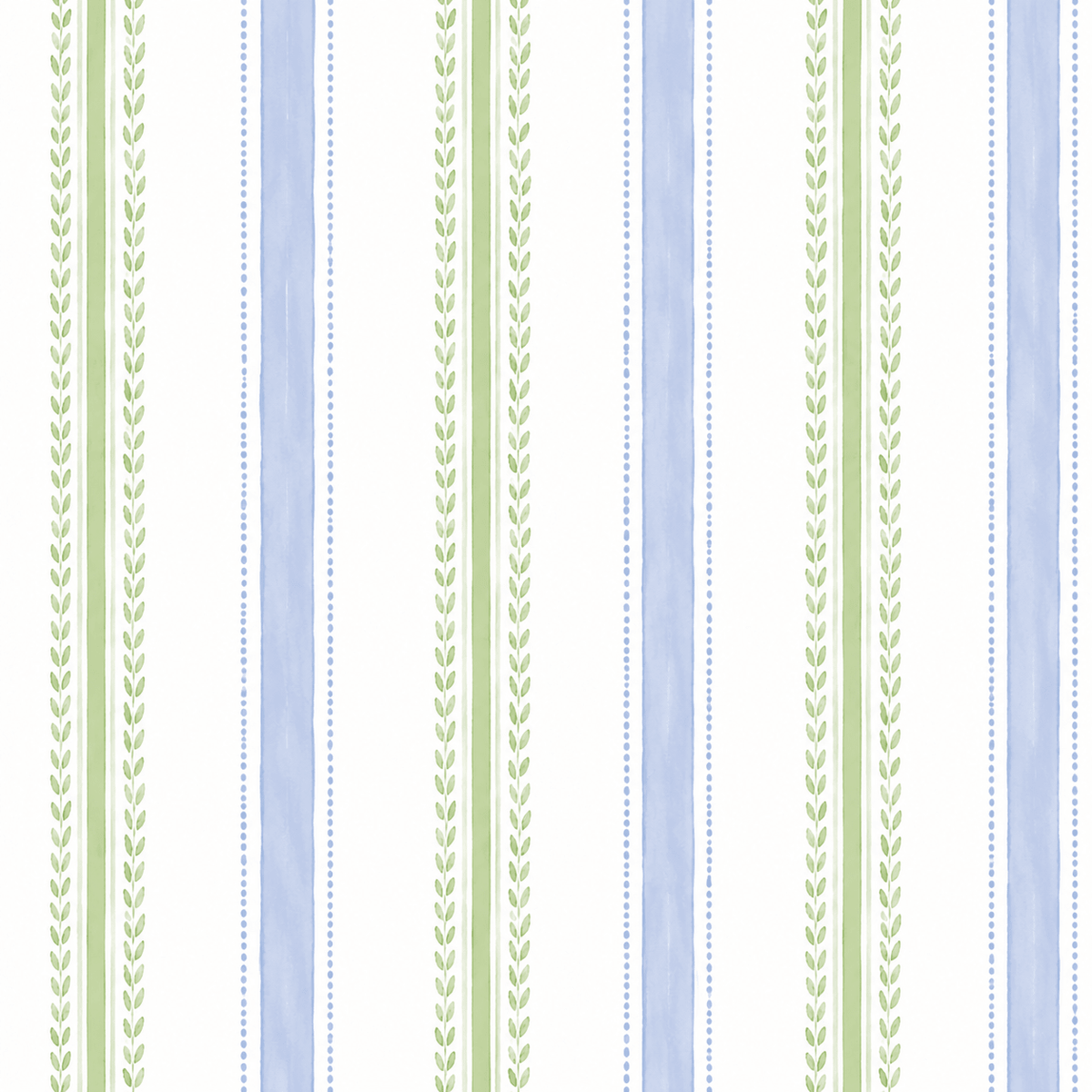 Leaf Me Be Garden Stripe Wallpaper - Lemon Park
