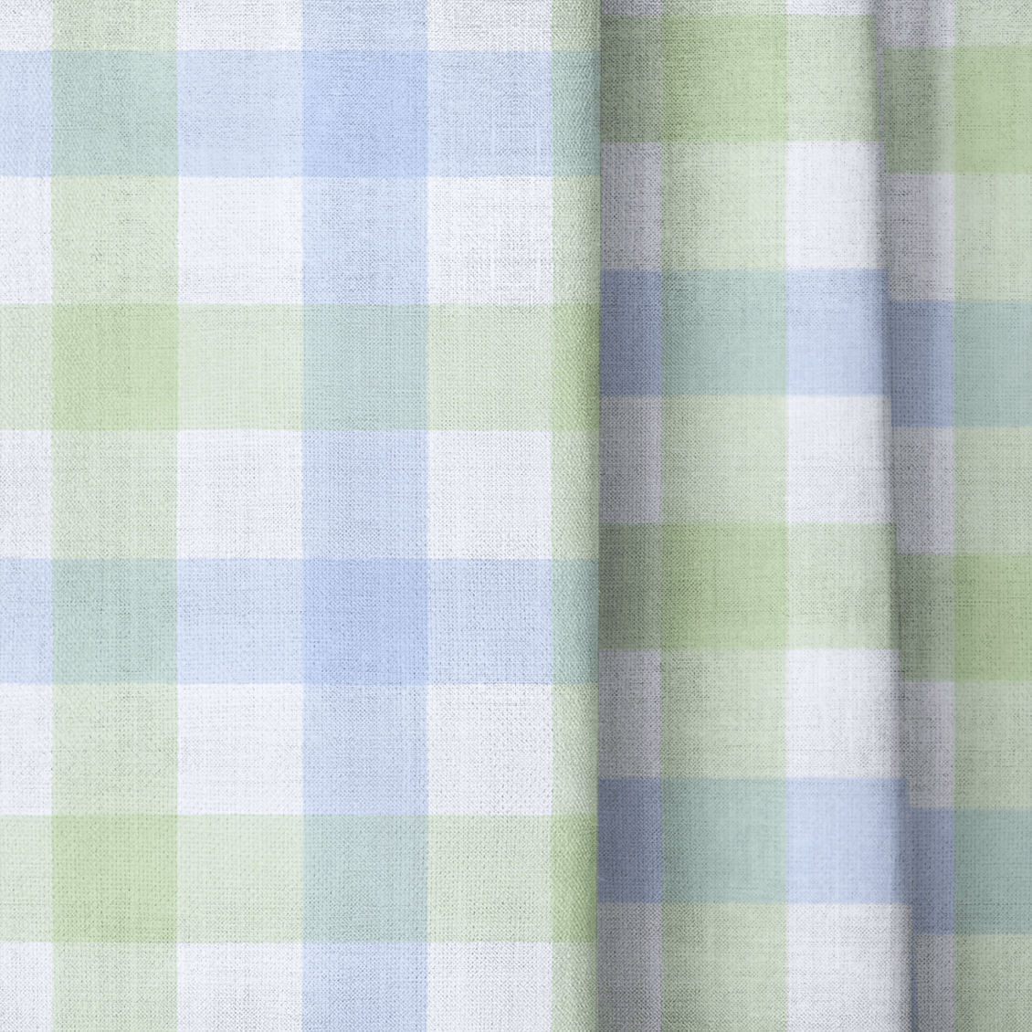 Leaf Me Be Gingham - Drapery - Lemon Park